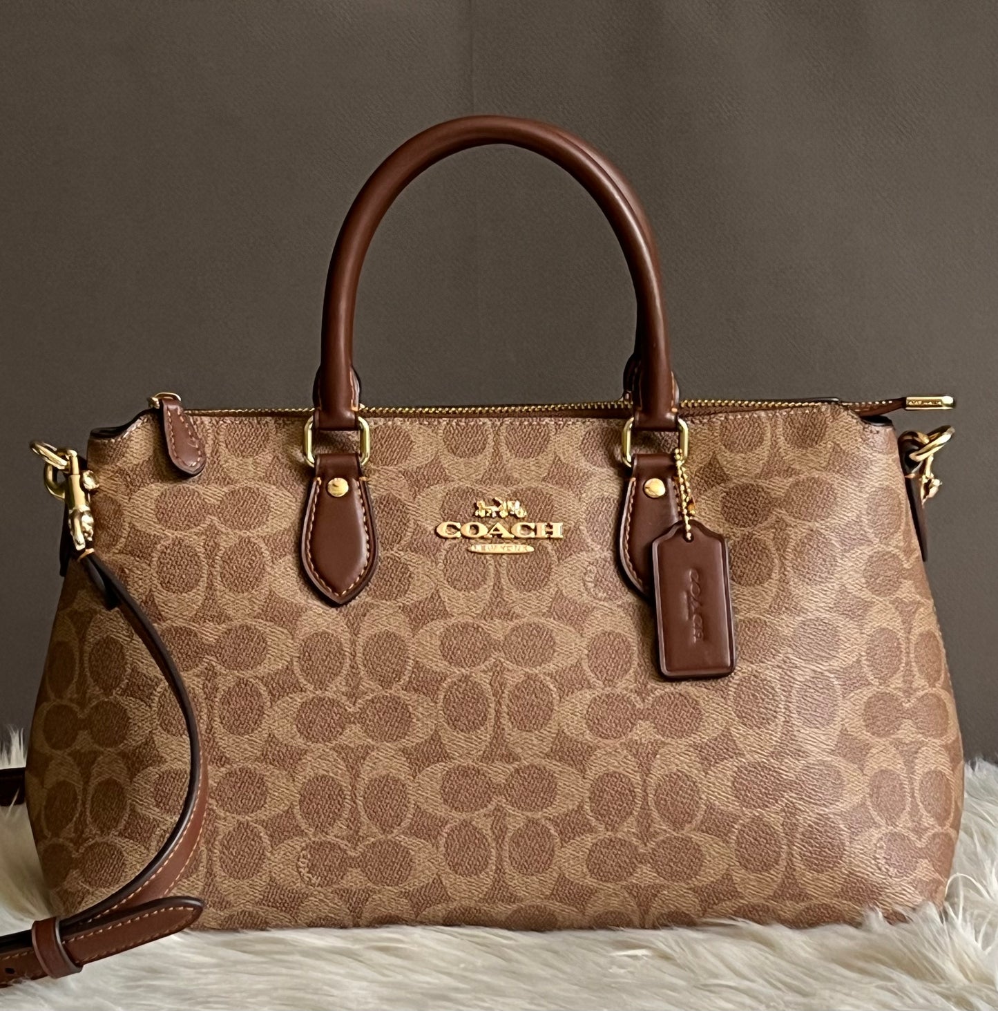 Coach Georgia Satchel in Signature Canvas