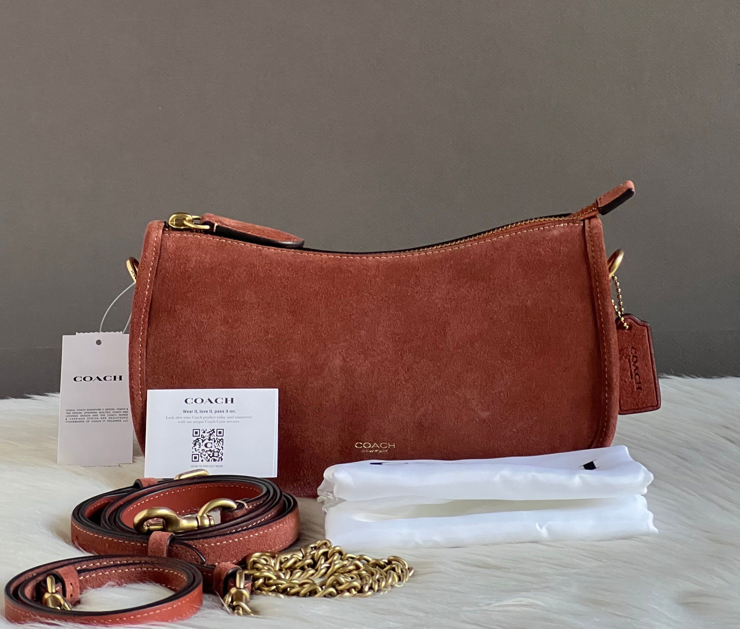 Coach Suede Waverly Bag