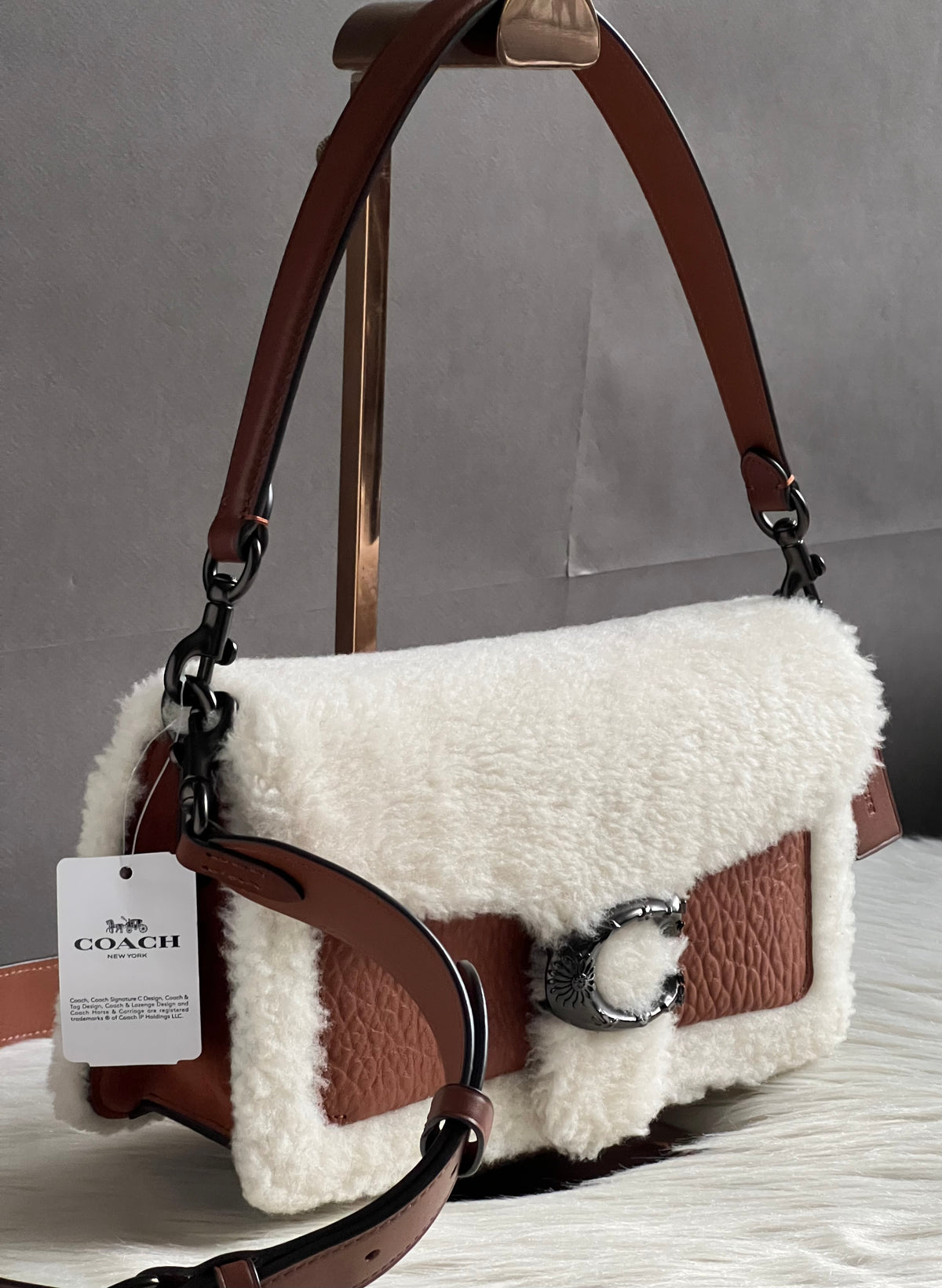 Coach Tabby Shoulder Bag 26 In Shearling