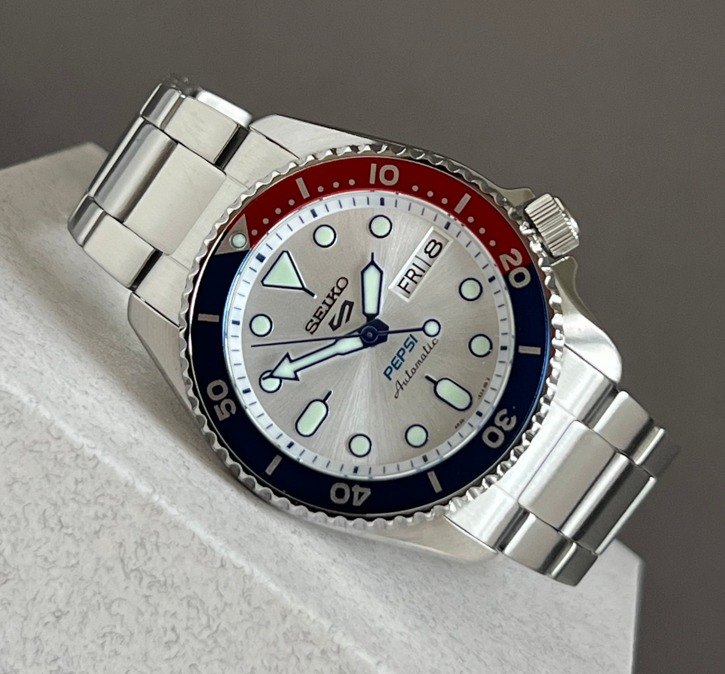 Seiko Men’s 5 Sports x Pepsi Limited Edition Automatic Stainless Watch