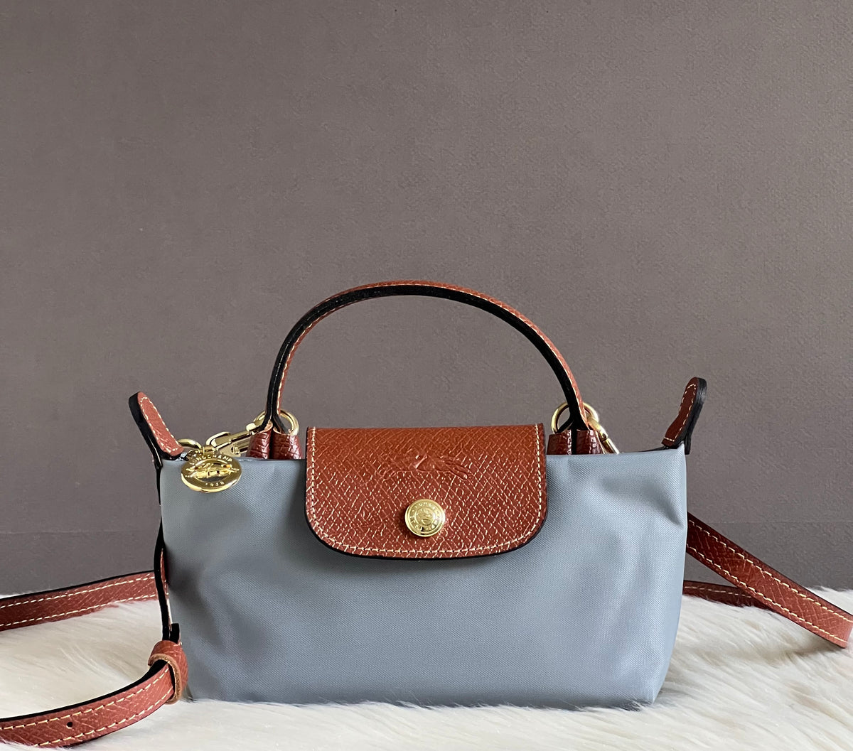Longchamp XS Le Pliage Original Pouch with Strap