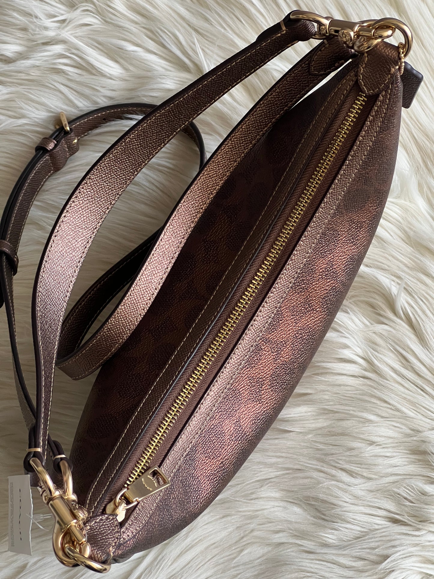 Coach Aria Shoulder Bag In Signature Canvas