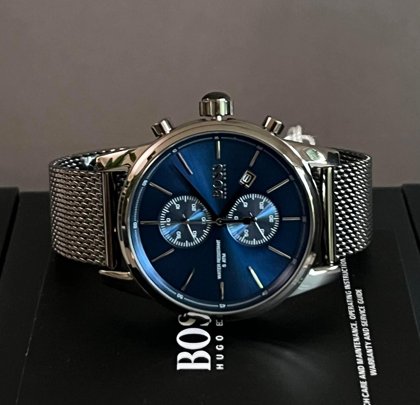 Hugo Boss Men’s Mesh Bracelet Chronograph Watch