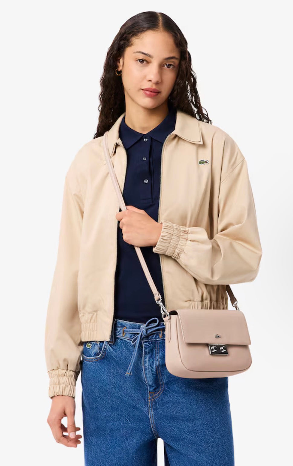 Lacoste Women's Flap Close Shoulder Bag