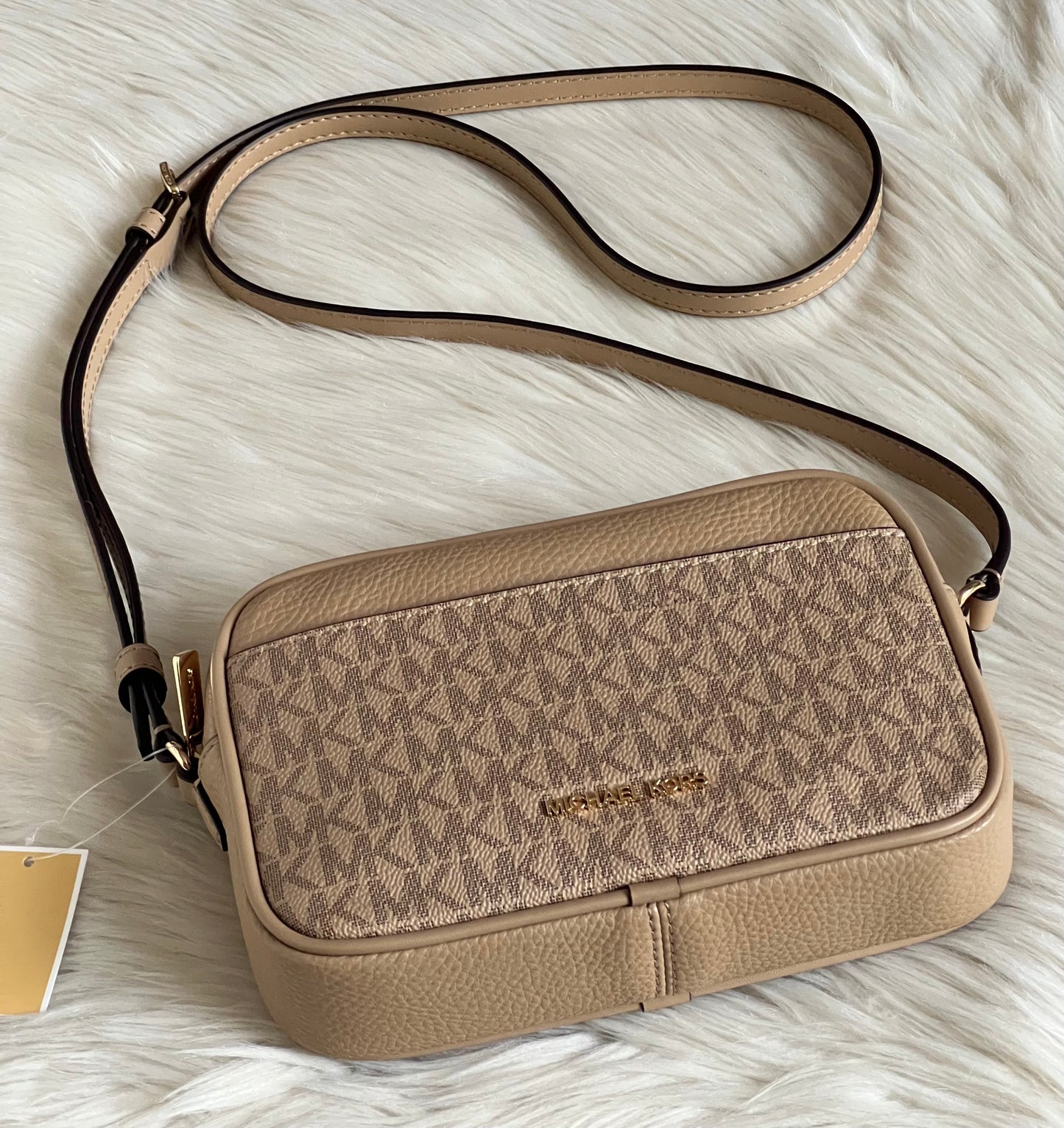 Michael Kors Jet Set Small Signature Logo Camera Crossbody Bag