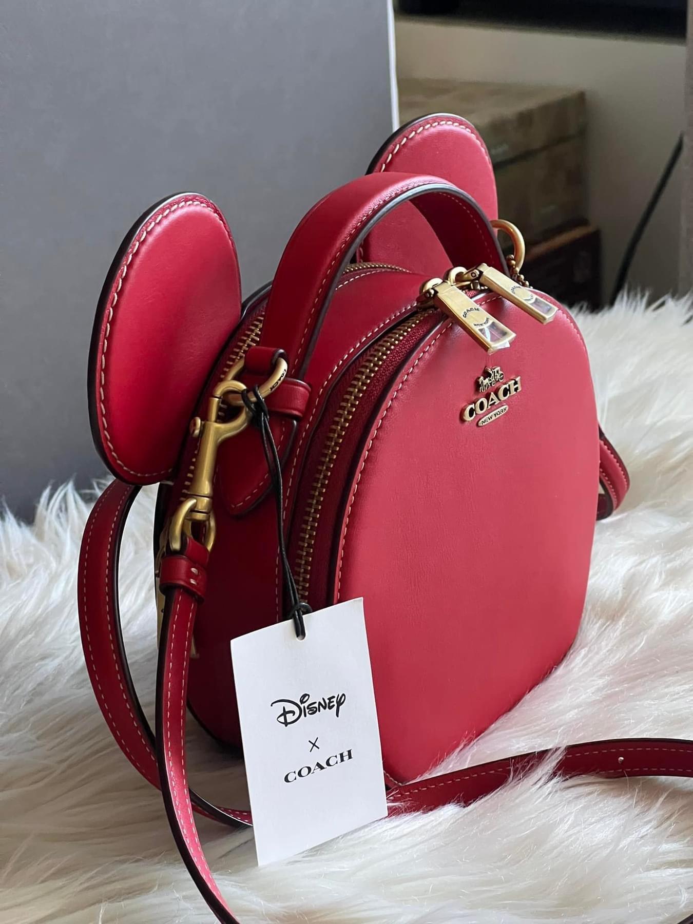 Disney x Coach red mickey ear offers bag