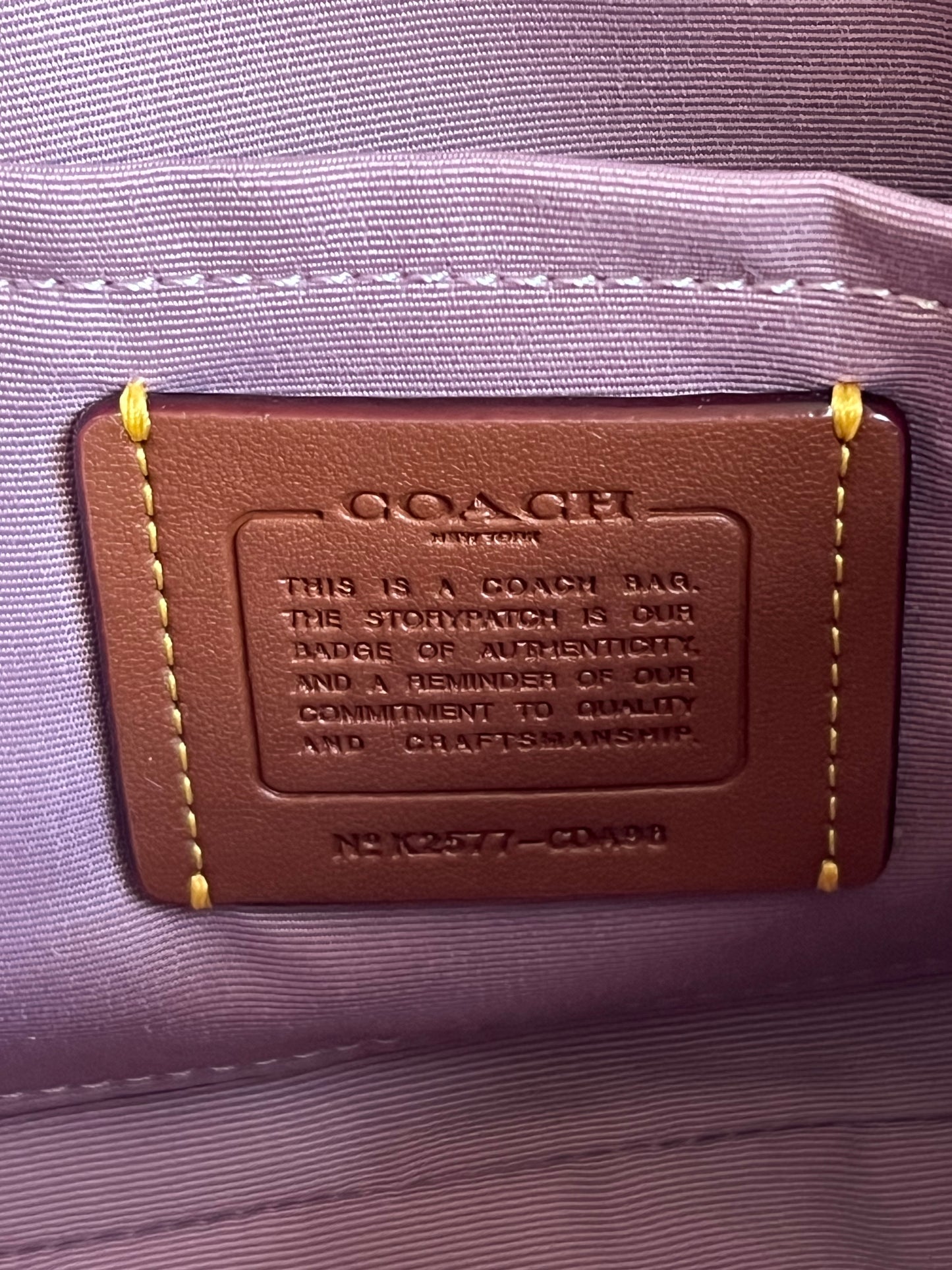 Coach Teri Shoulder Bag In Signature Leather With Heart Charm