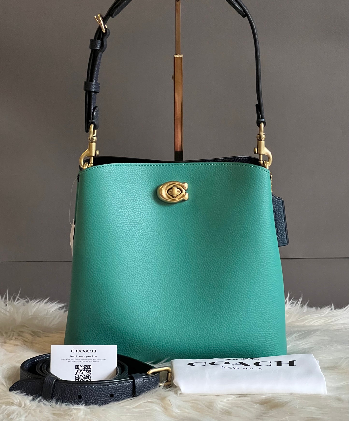 Coach Willow Bucket Bag in Colorblock