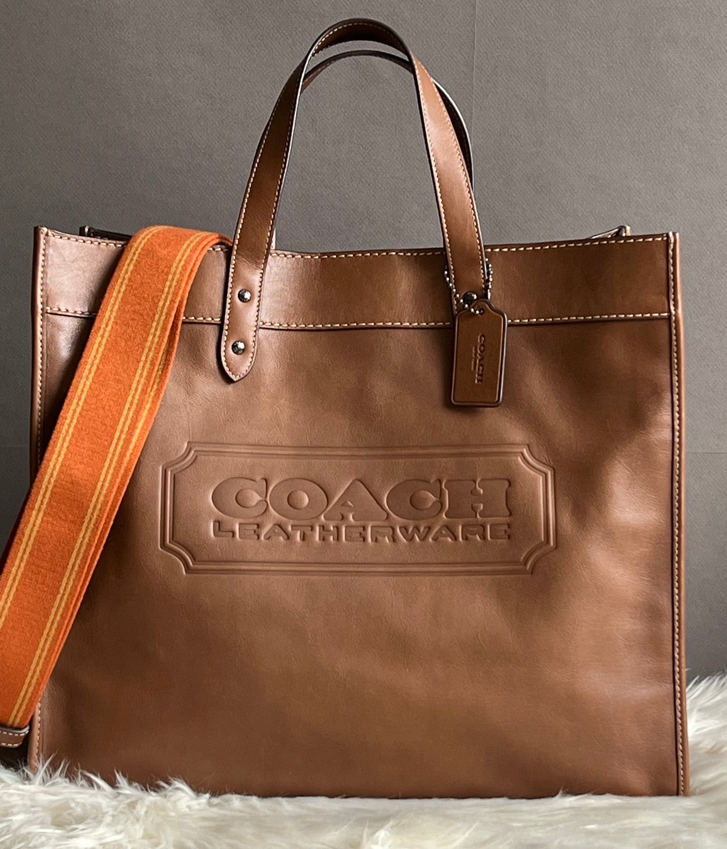 Coach Field Tote 40 with Coach Badge