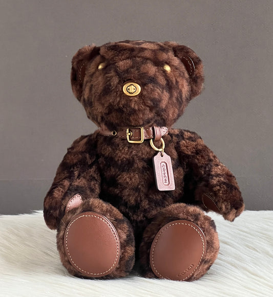 Coach Bear Collectible in Signature Shearling