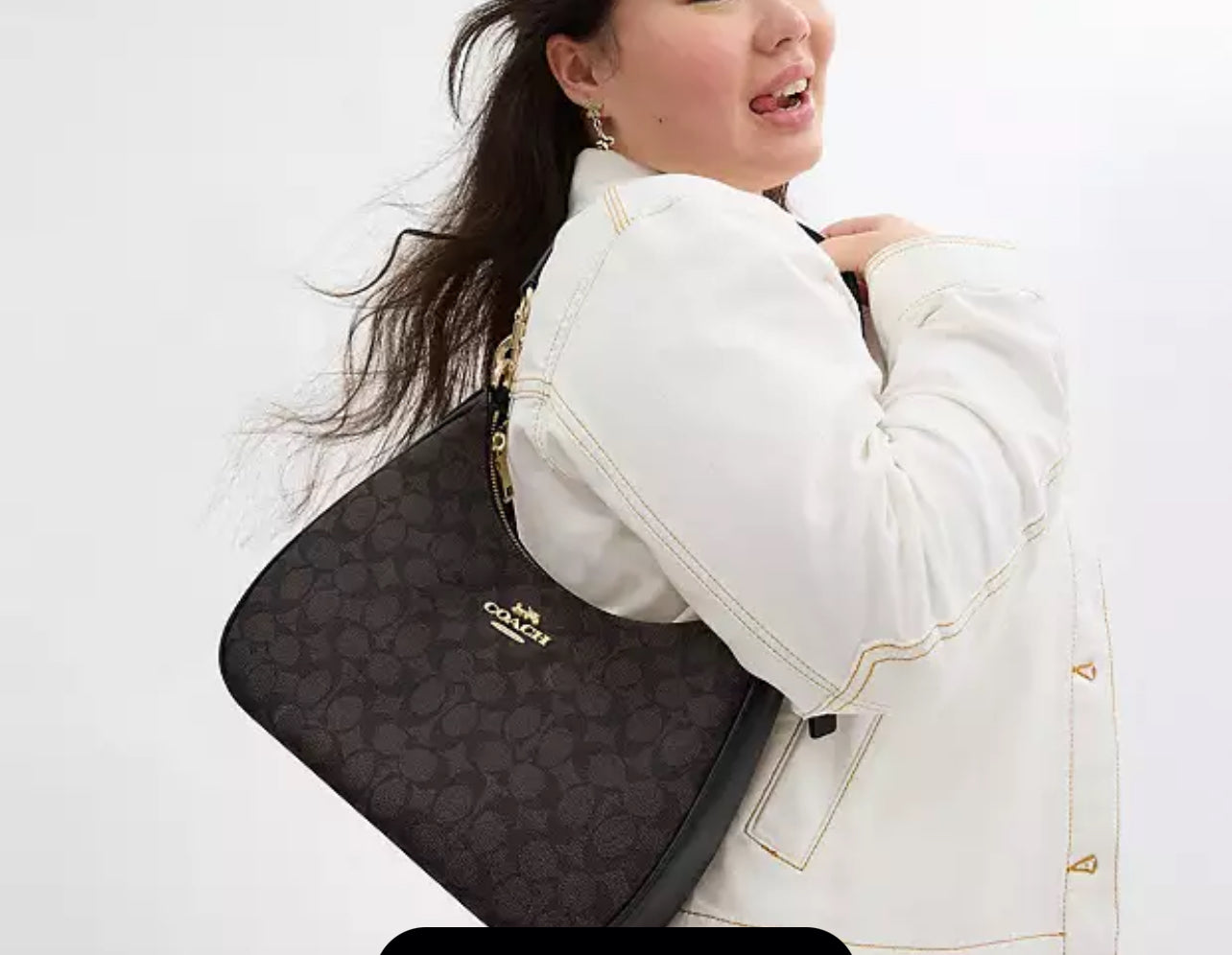 Coach Teri Hobo Bag in Signature Canvas