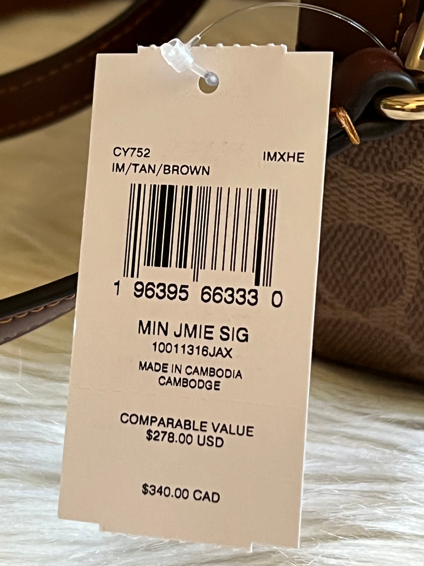 Coach Mini Jamie Camera Bag in Signature Canvas