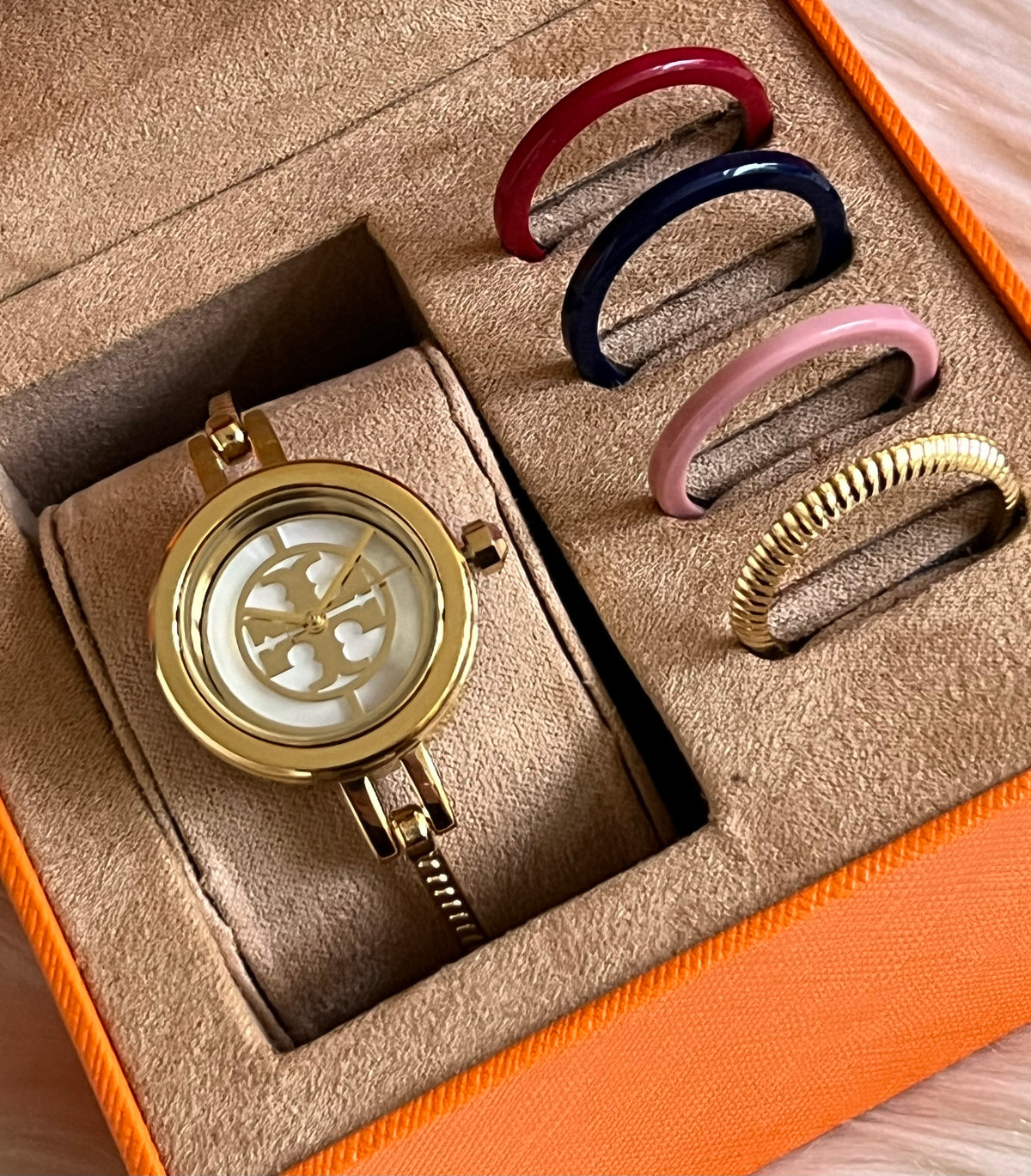 Tory Burch Reva Bangle Watch Gift Set