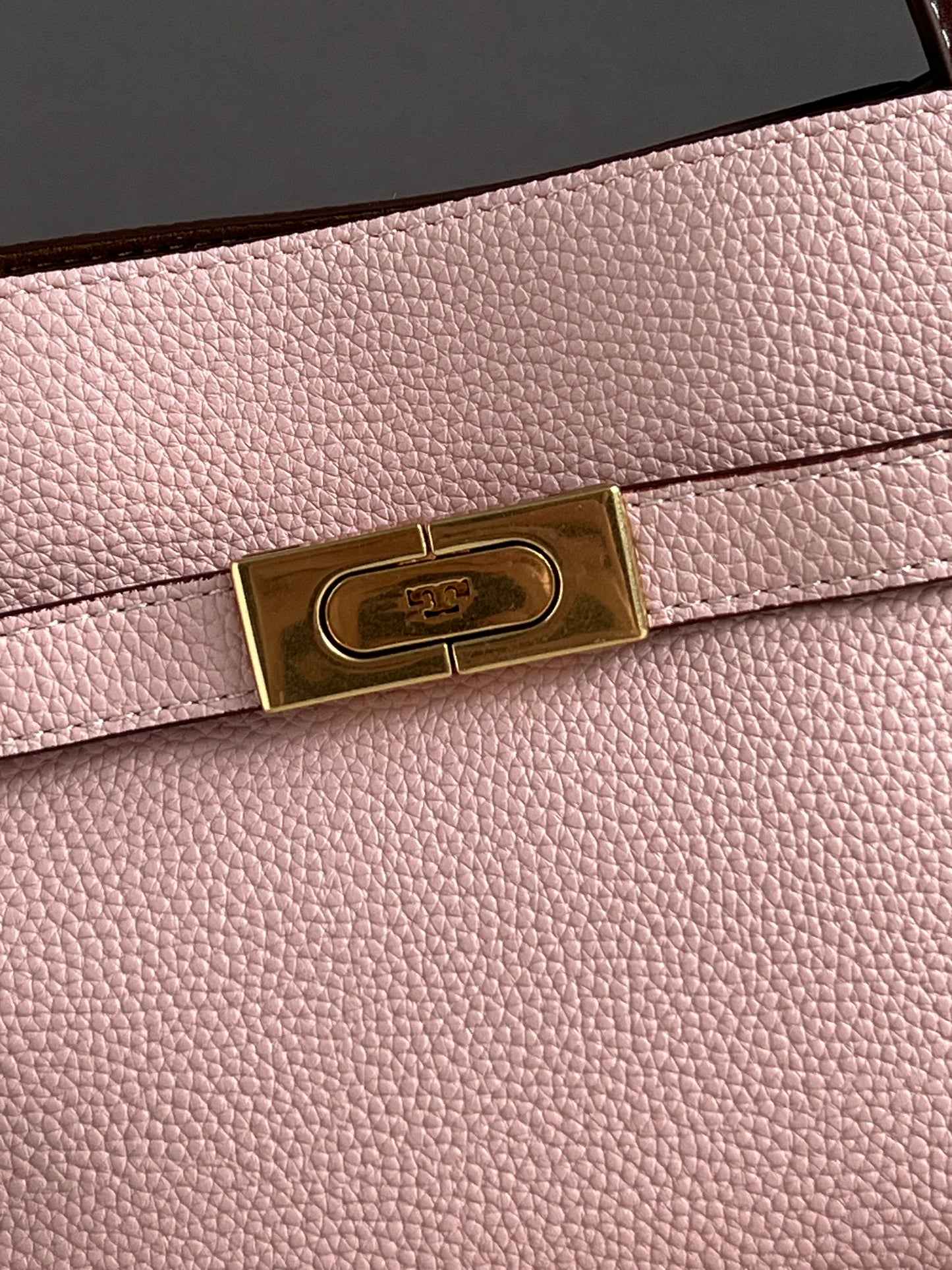 Tory Burch Lee Radziwill Petite Pebbled Double Bag