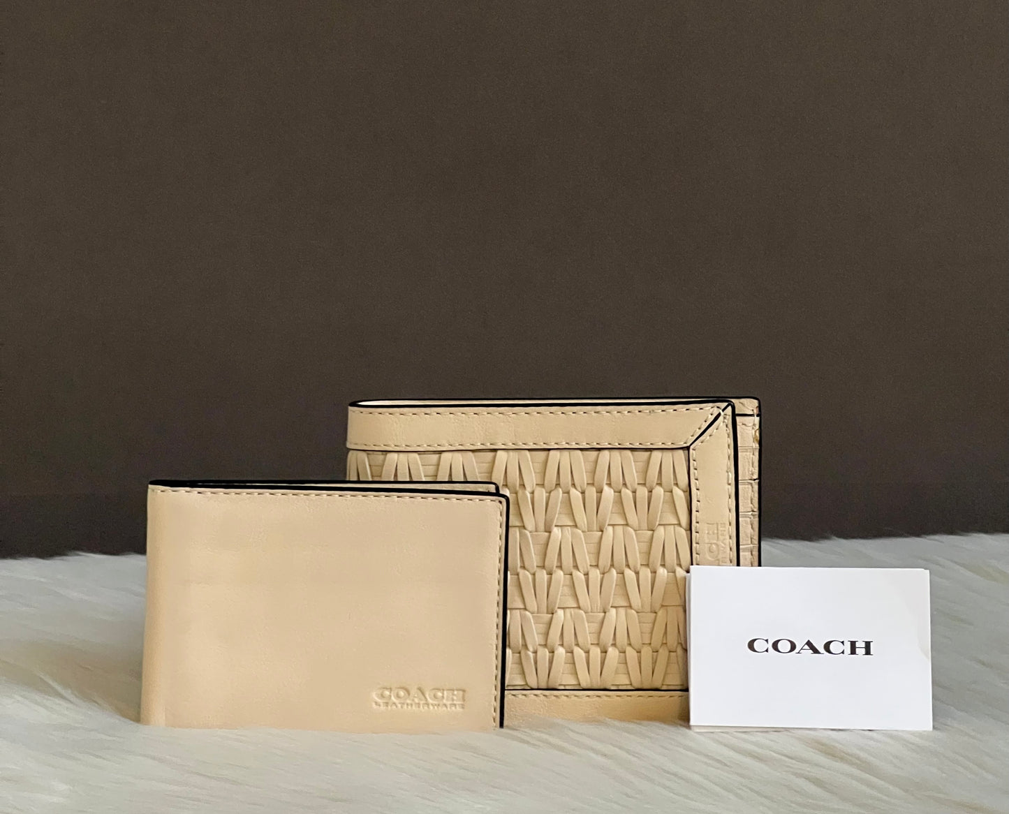 Coach 3-in-1 Wallet with Weaving