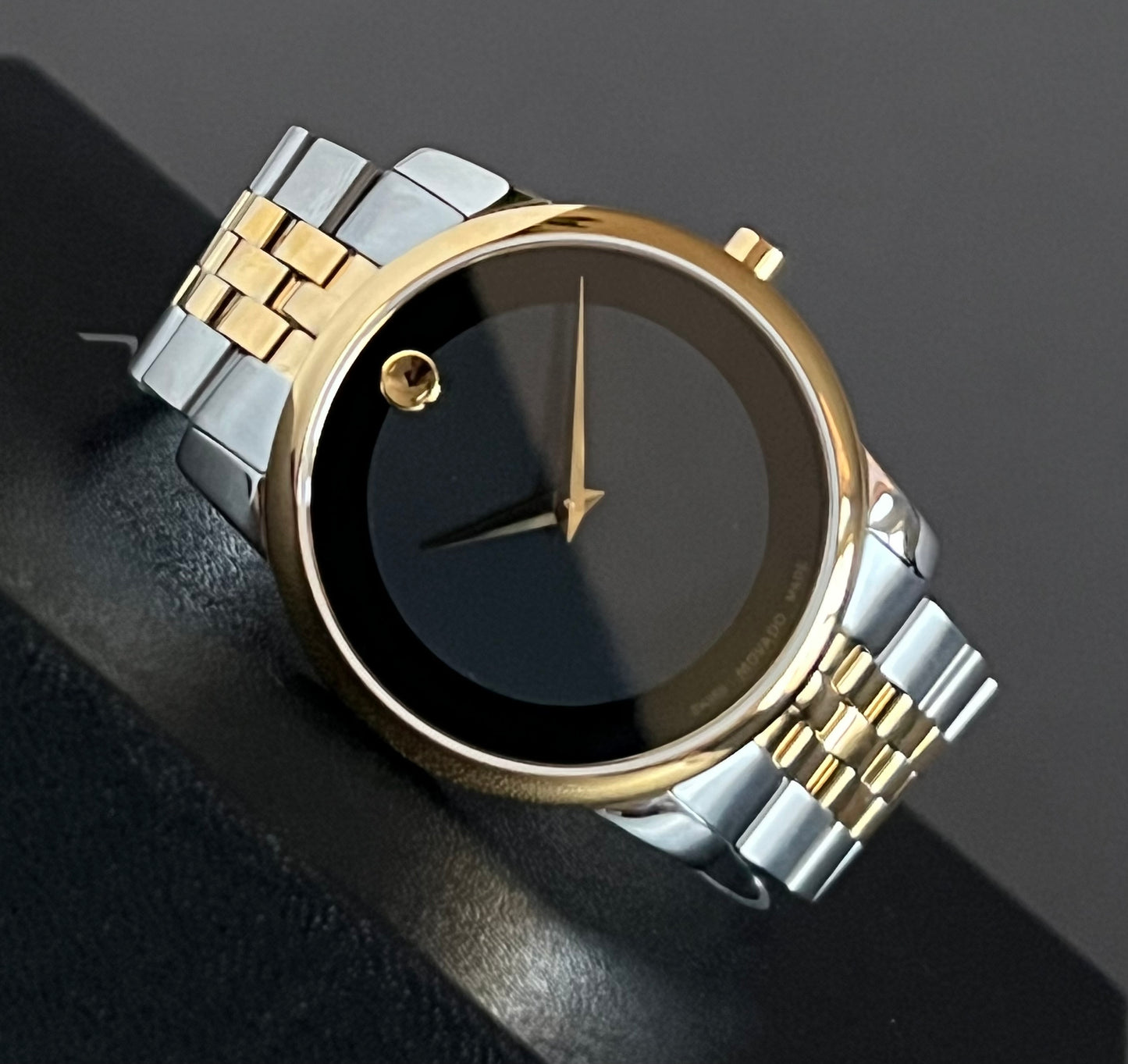 Movado Men’s Museum Black Dial Two-Tone Watch