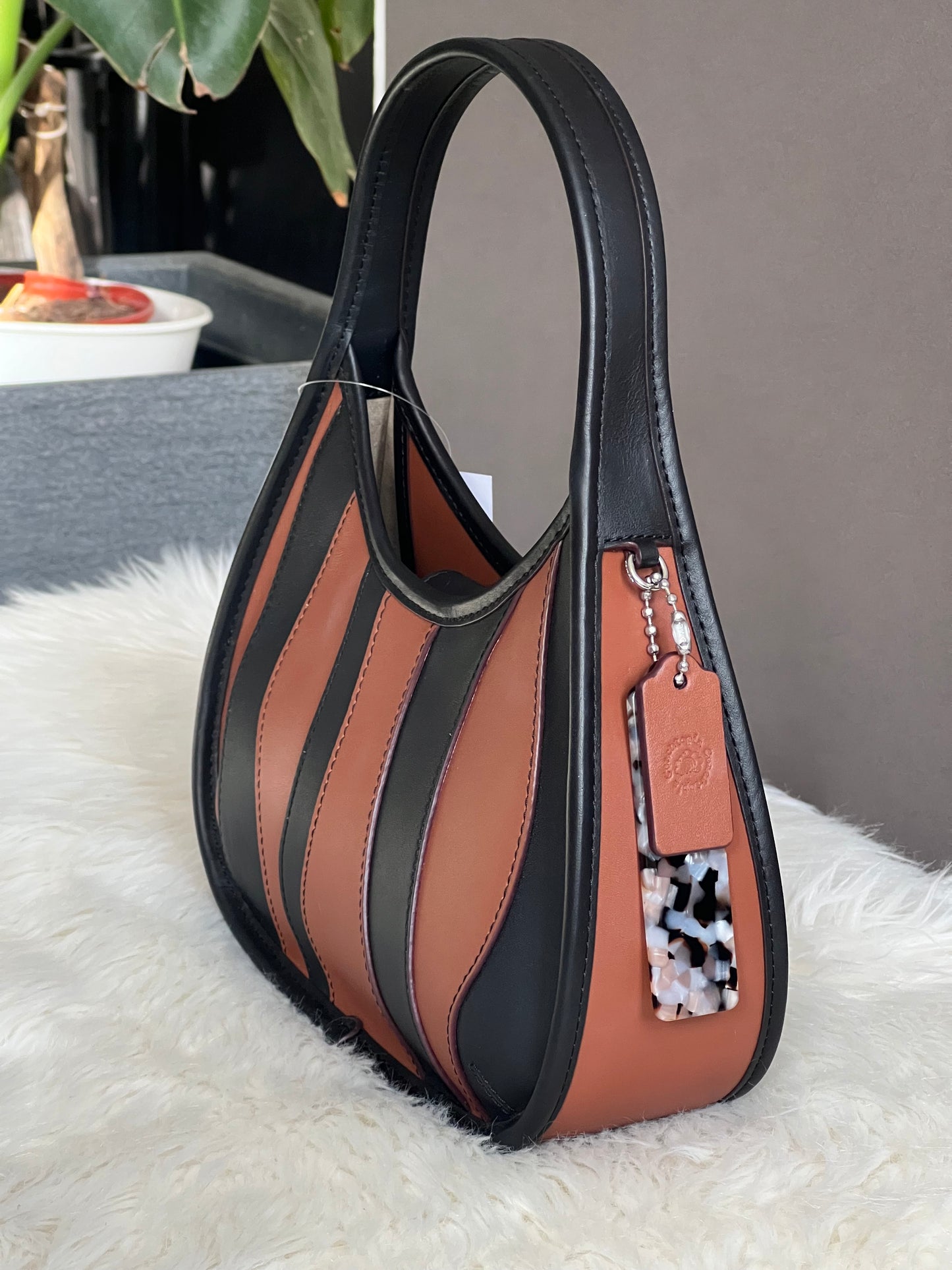 Coach Ergo Bag in Upcrafted Leather: Wavy Stripe