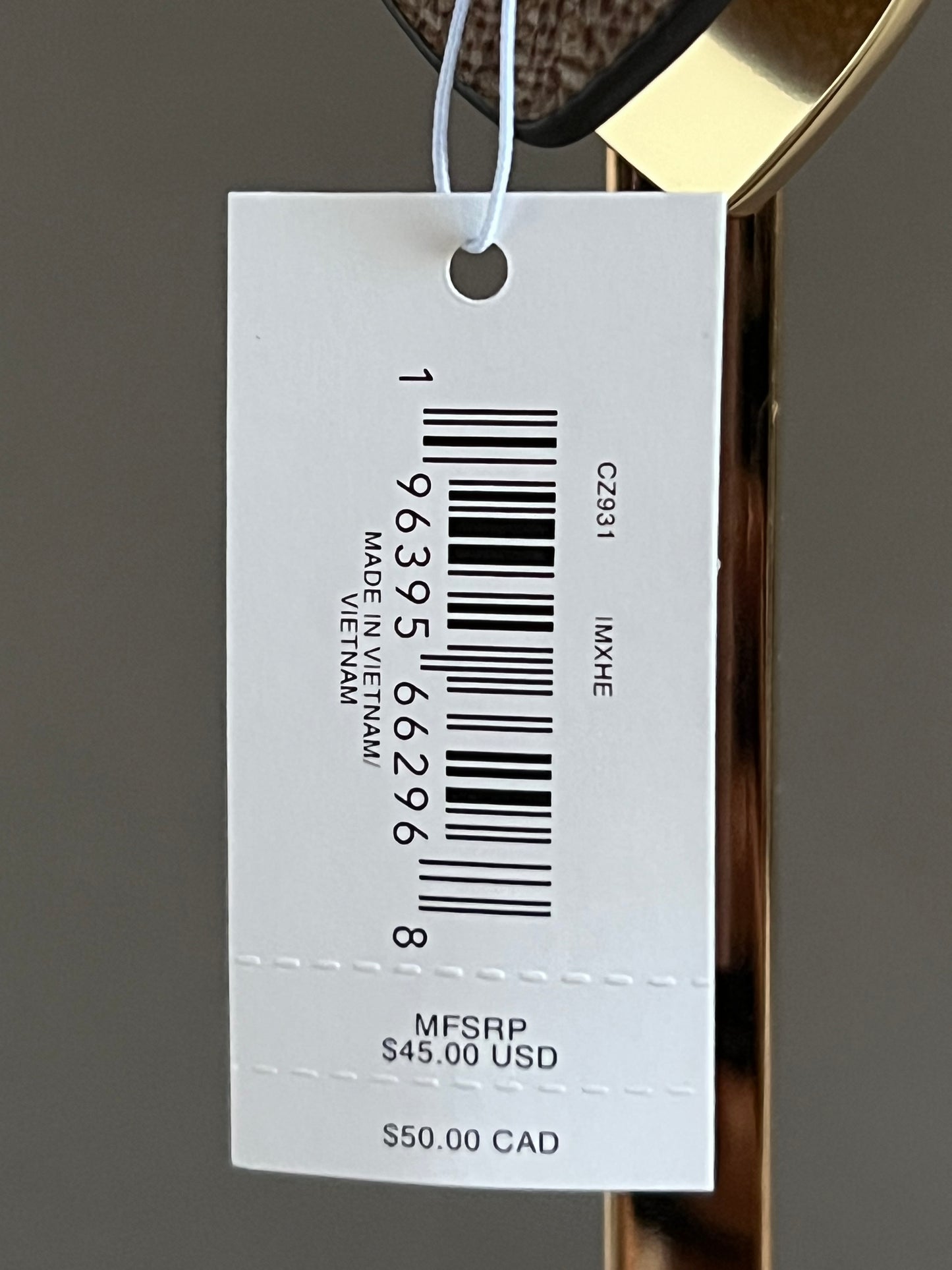 Coach Hearts Key Ring in Signature Canvas