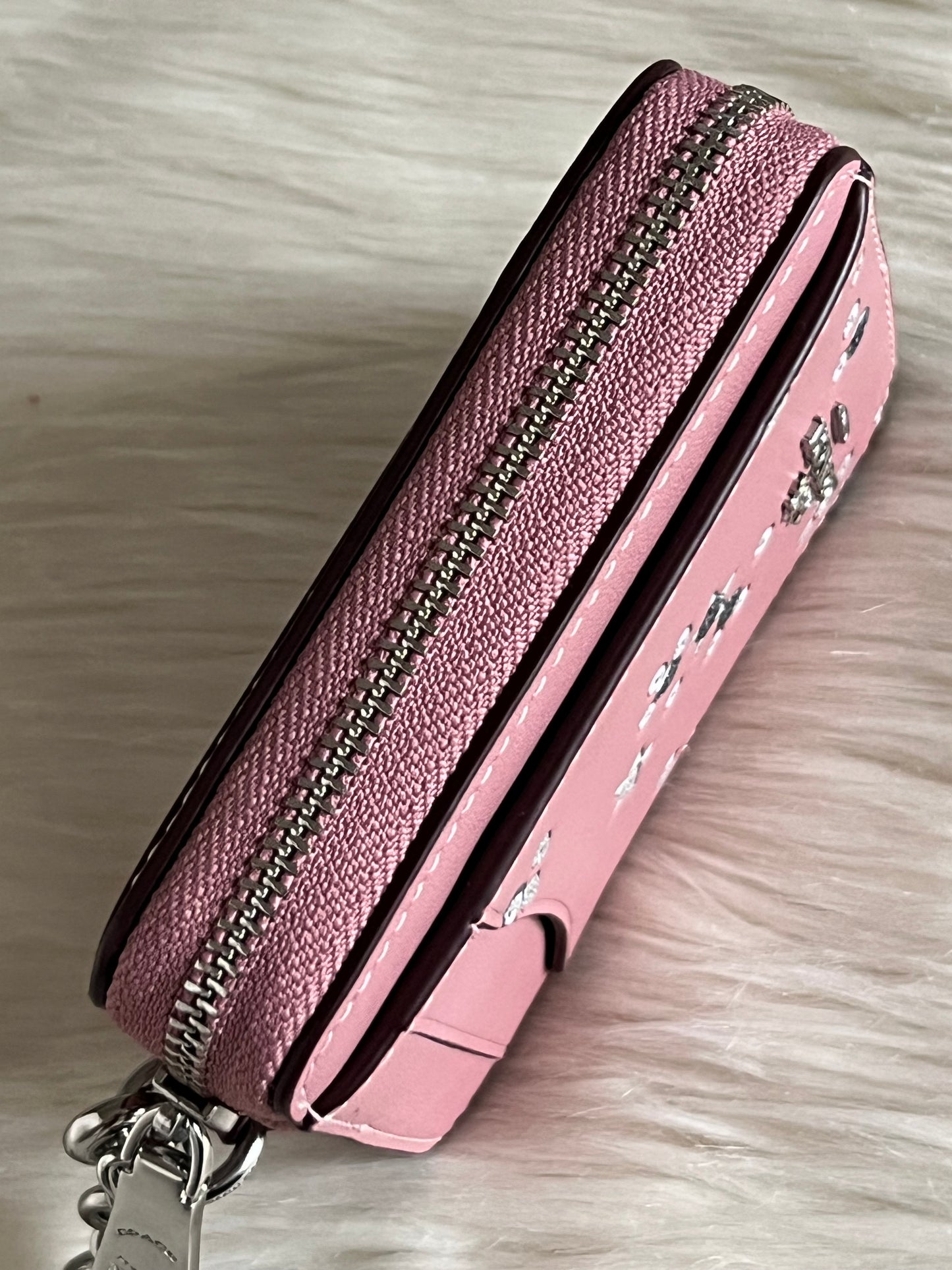 Coach Zip Card Case In Star Print