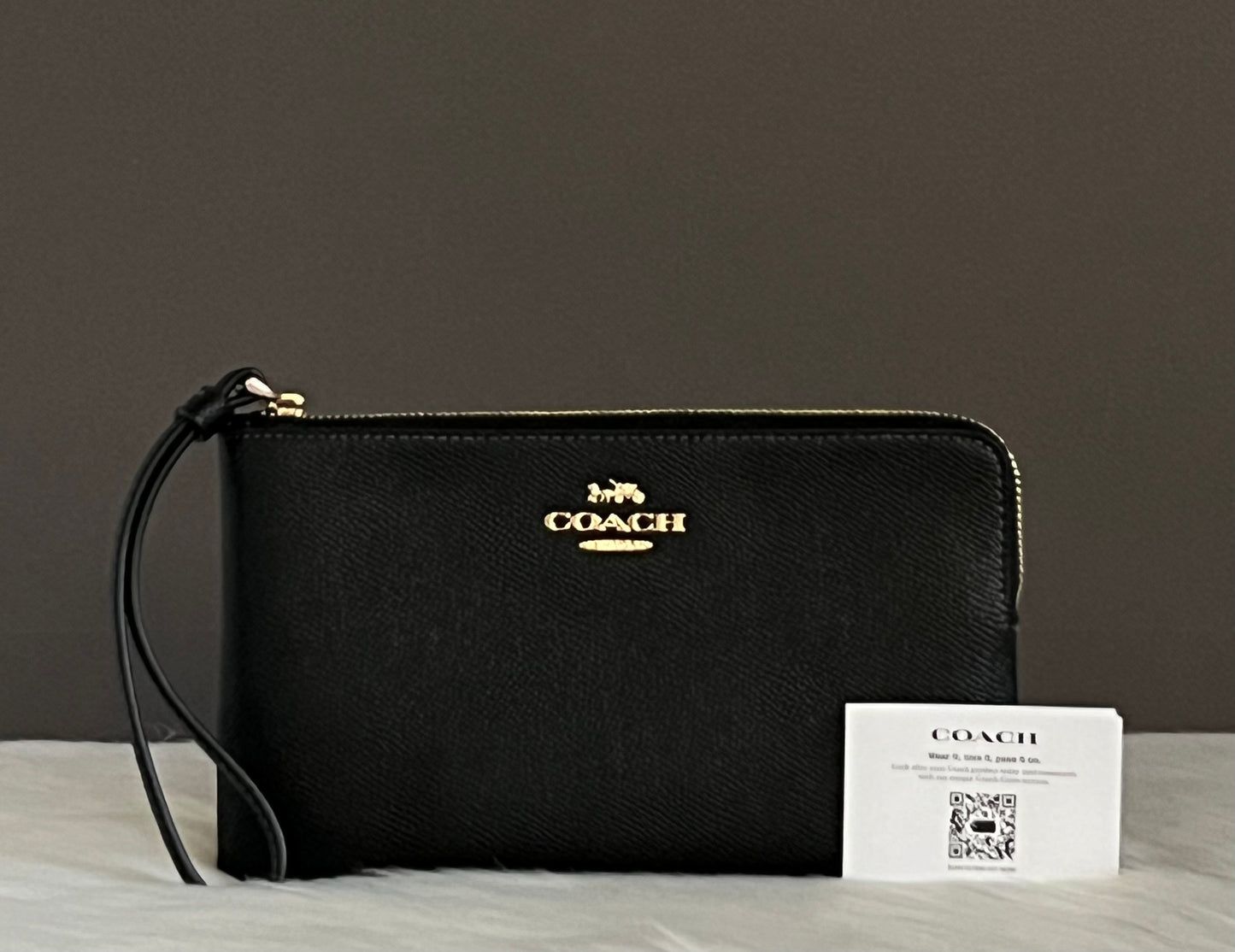 Coach Large Corner Zip Wristlet