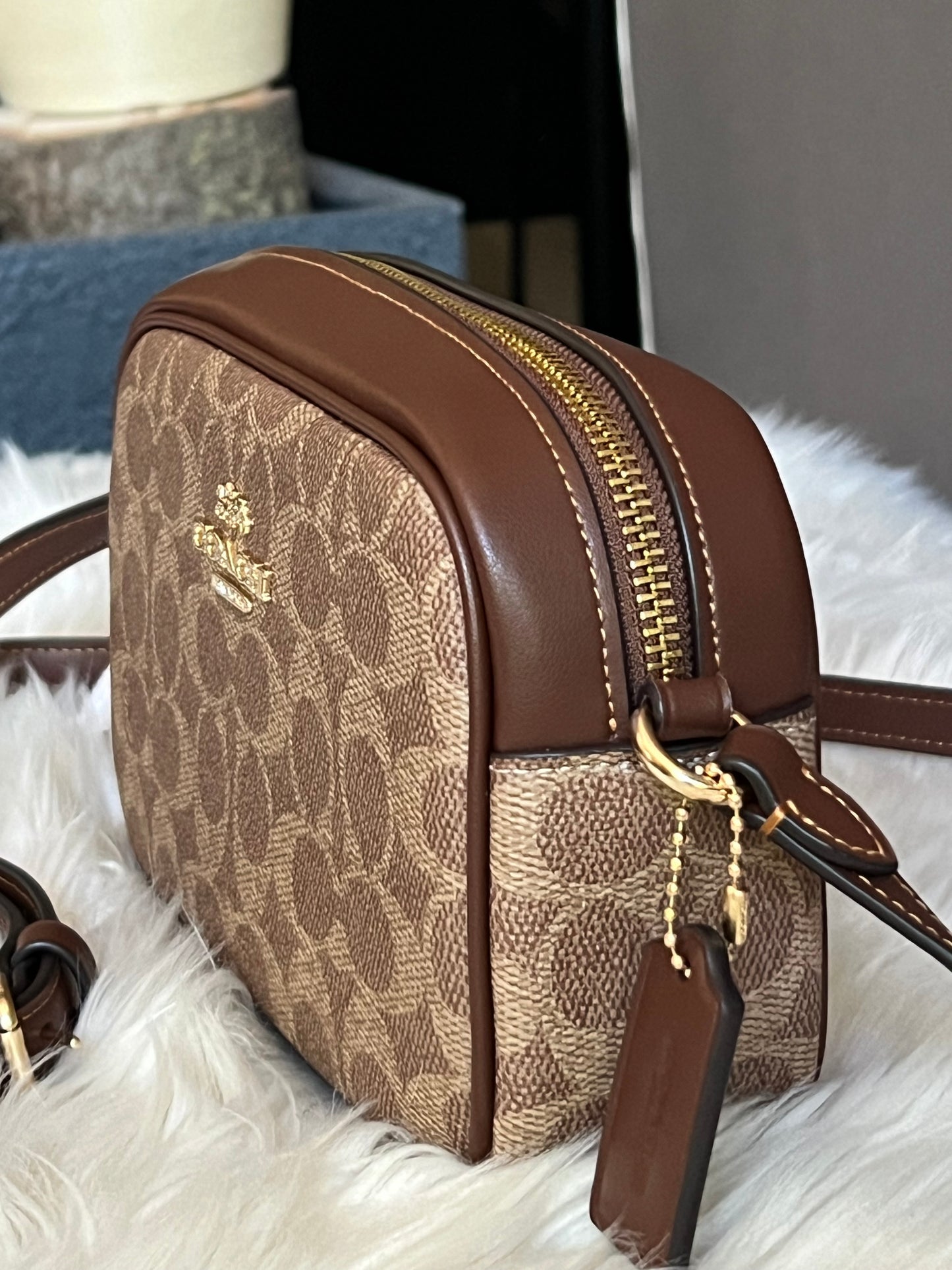 Coach Mini Jamie Camera Bag in Signature Canvas
