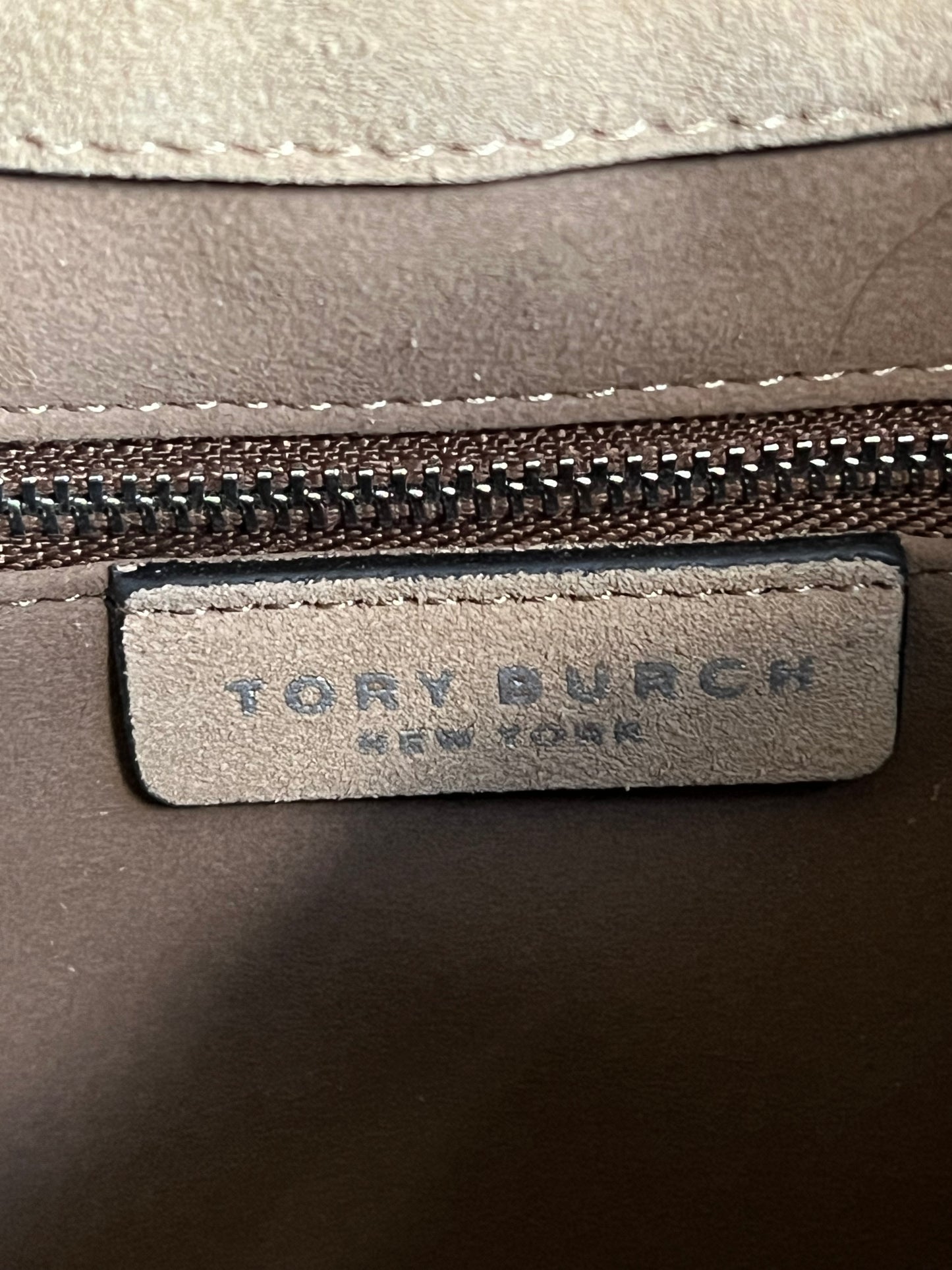 Tory Burch Charlie Quilted Suede Drawstring Shoulder Bag