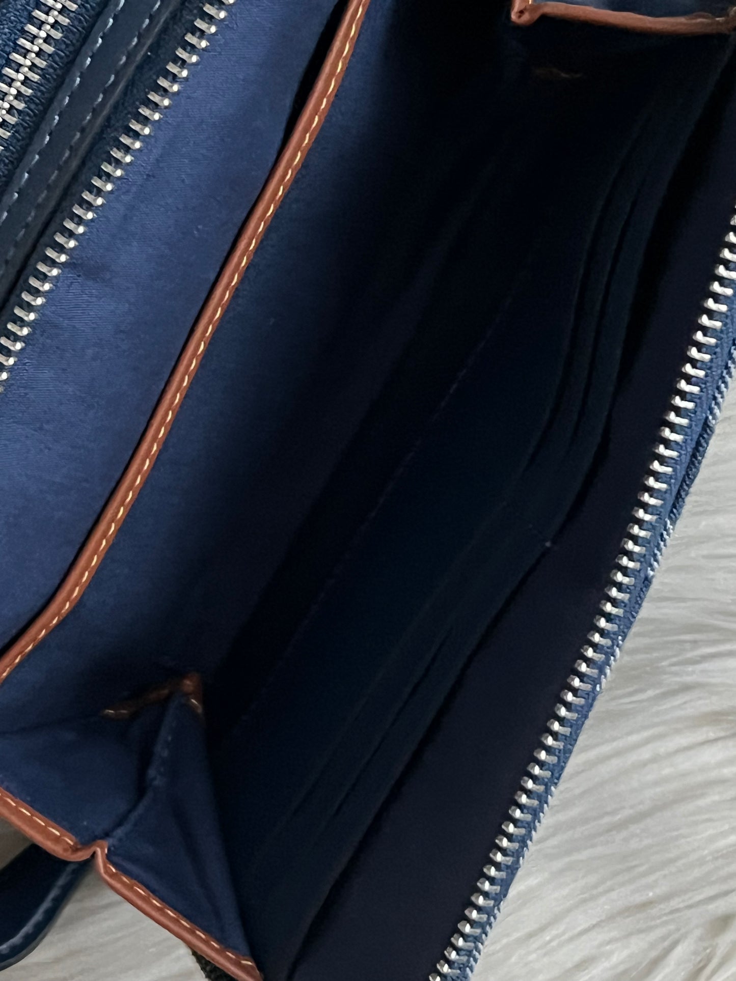 Coach Charter Crossbody Bag 19 In Signature Denim