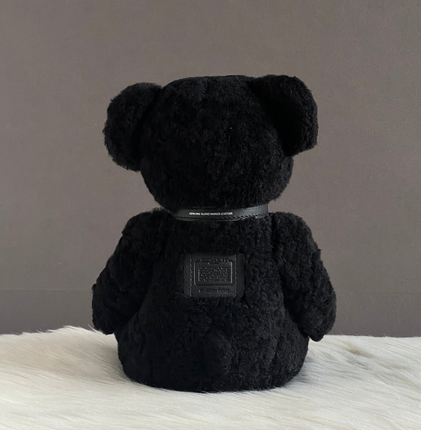 Coach Bear Collectible in Shearling