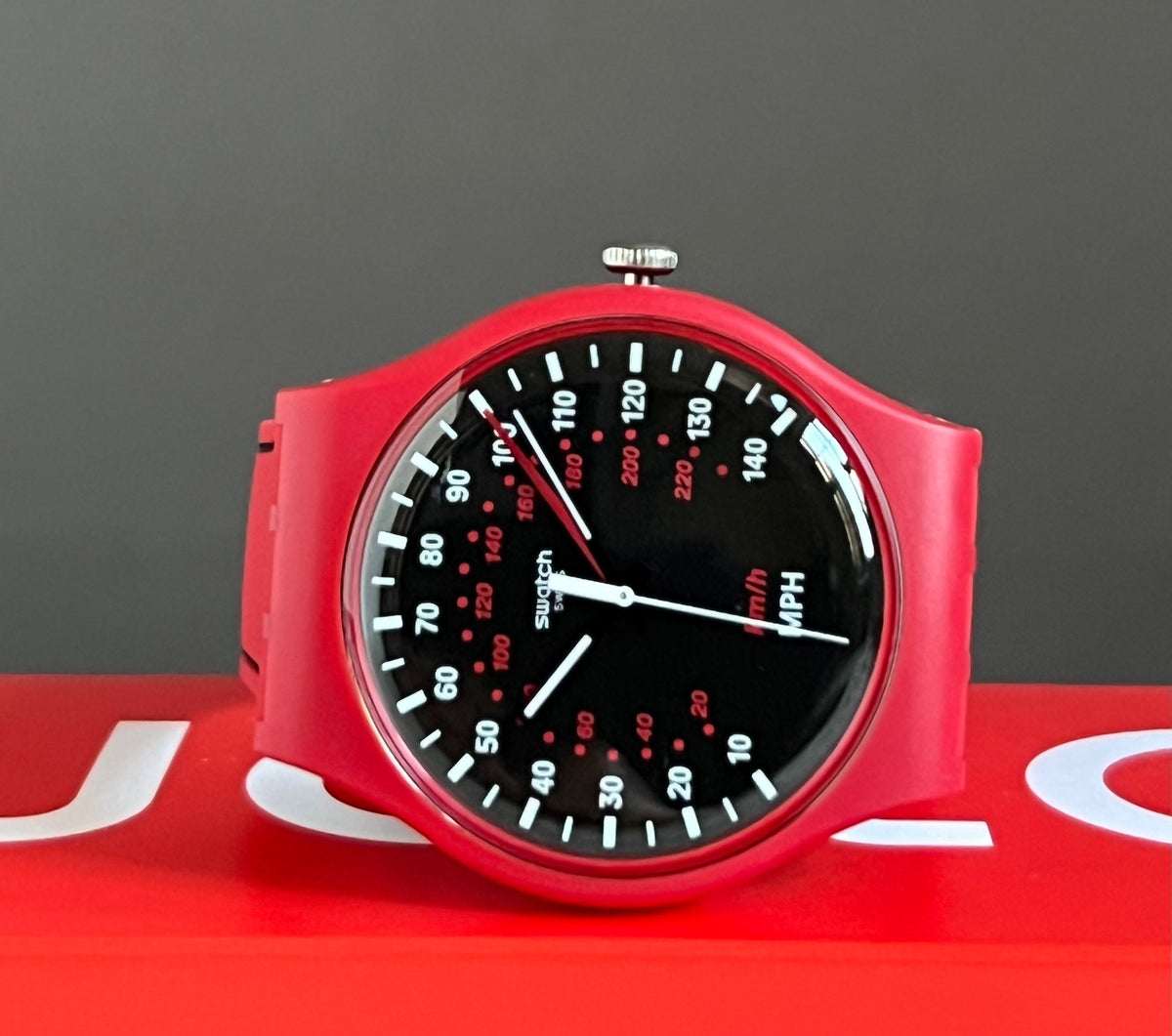 Swatch Red Brake Watch