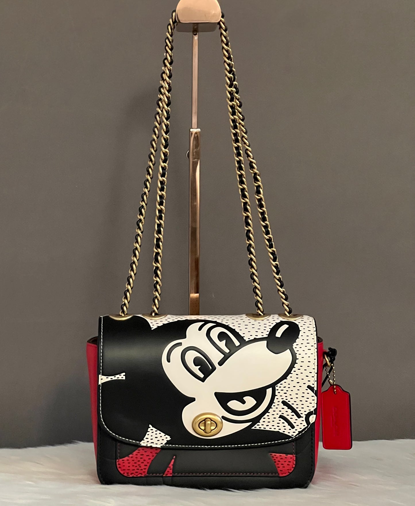 Coach Disney Mickey Mouse X Keith Haring Madison Shoulder Bag 19