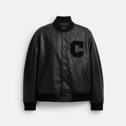 Coach Leather Varsity Jacket