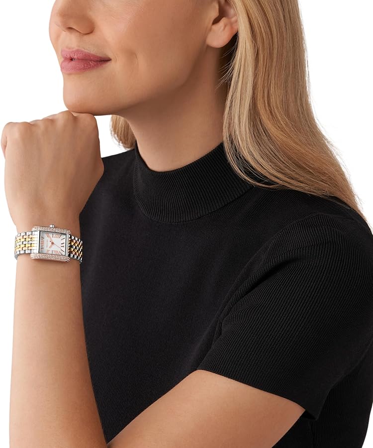 Michael Kors Women’s Emery Tri-Tone Stainless Watch