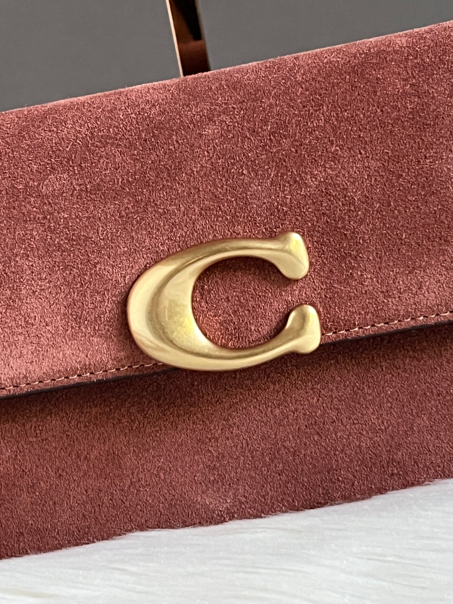 Coach Suede Jet Shoulder Bag