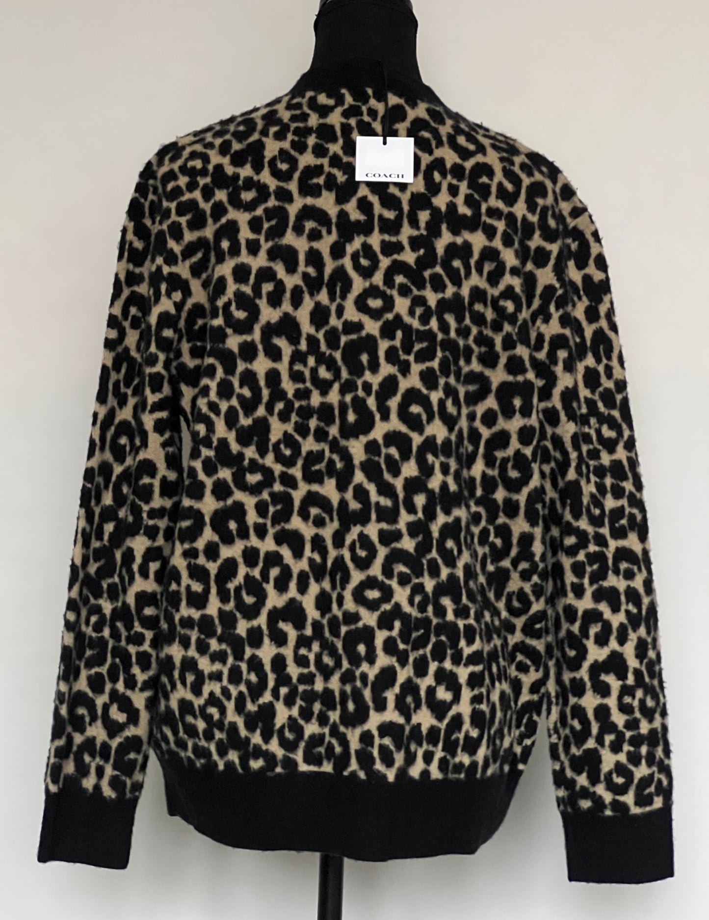 Coach Leopard Cardigan