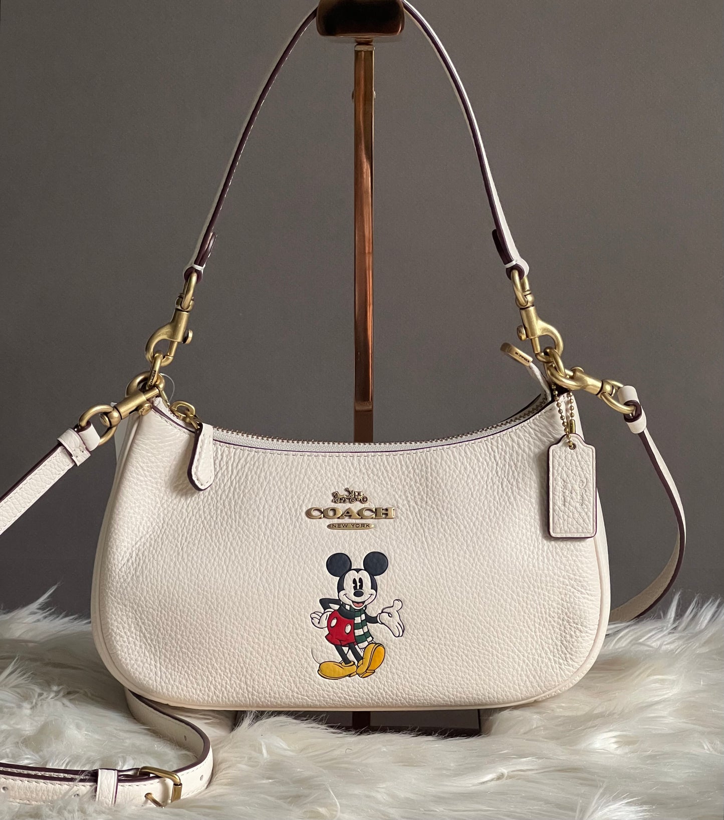 Disney X Coach Teri Shoulder Bag with Mickey Mouse
