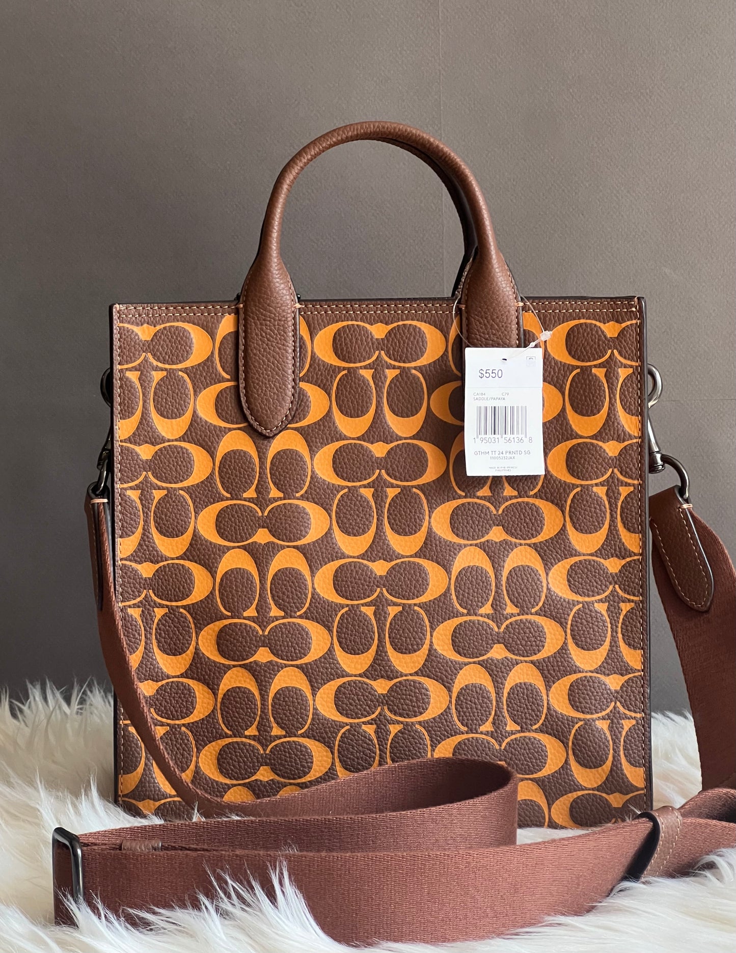 Coach Gotham Tall Tote 24 in Signature Leather