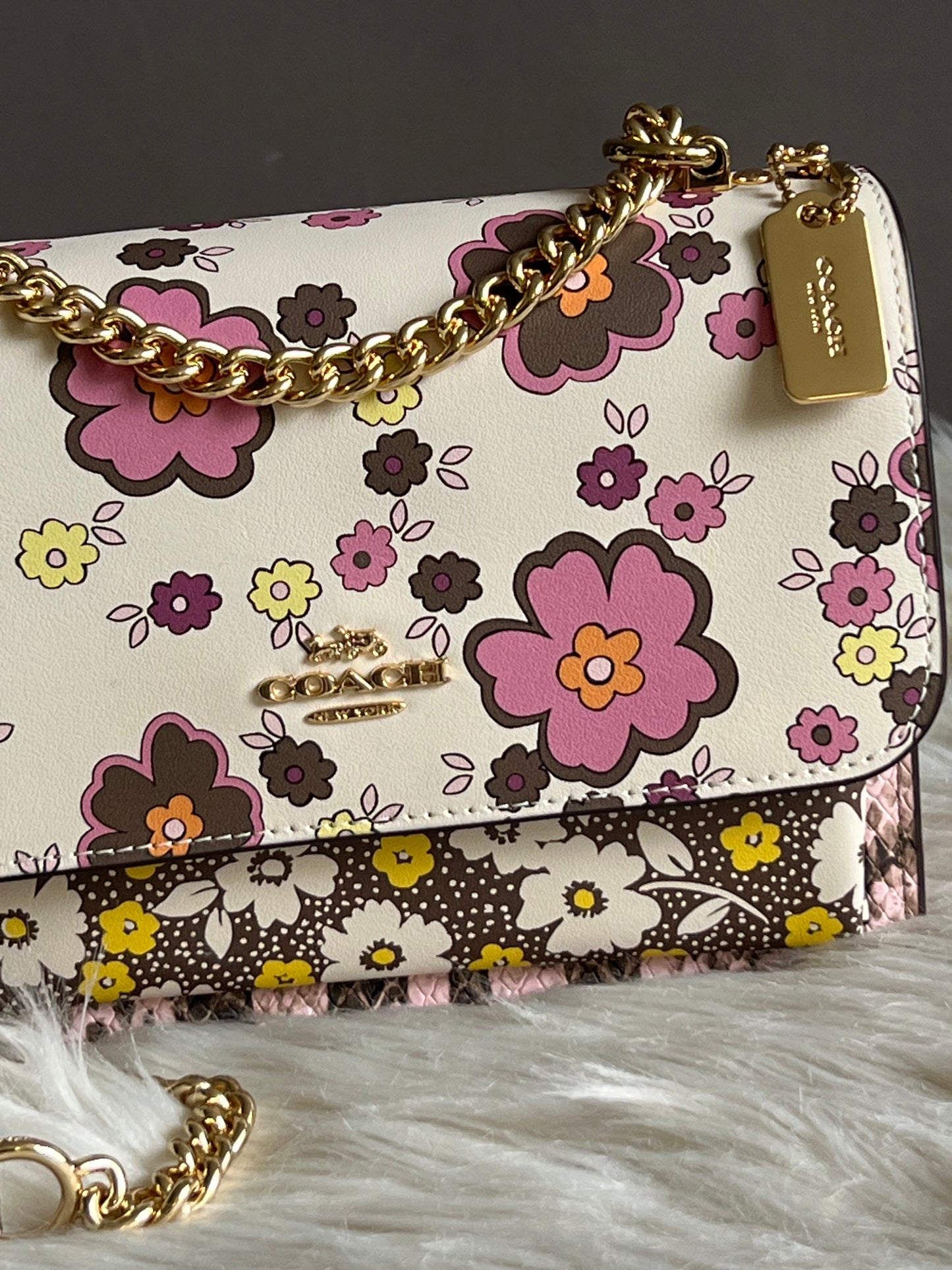 Coach Mini Klare Crossbody Bag with Floral Print