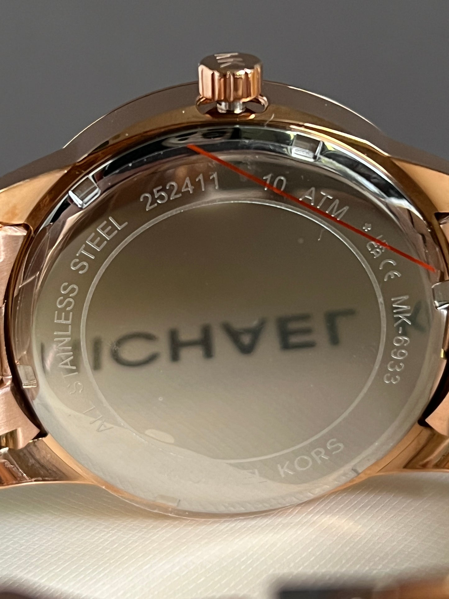 Michael Kors Bradshaw Rose Gold Pave Glitz Crystal Watch