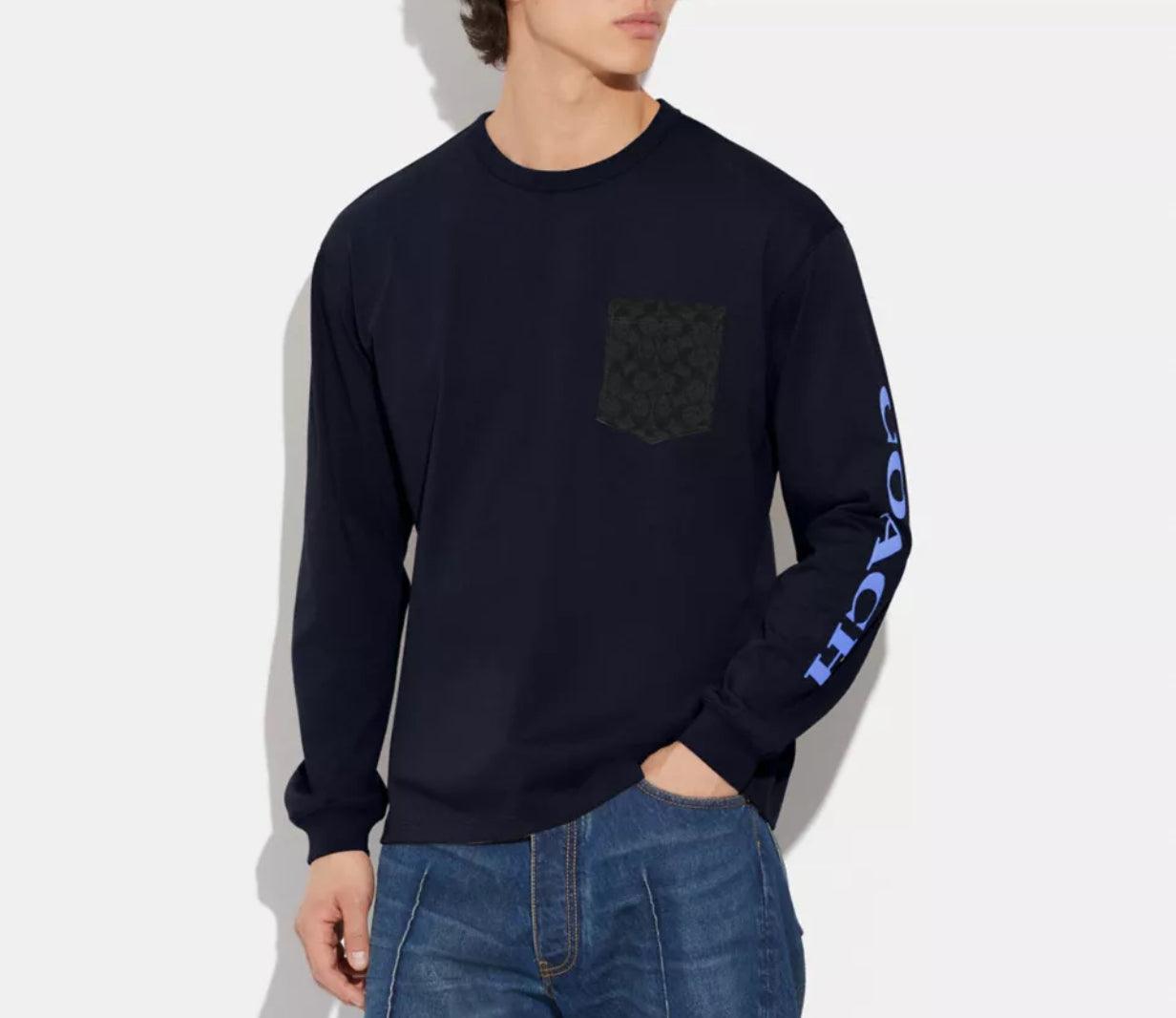 Coach Long Sleeve T-Shirt In Organic Cotton