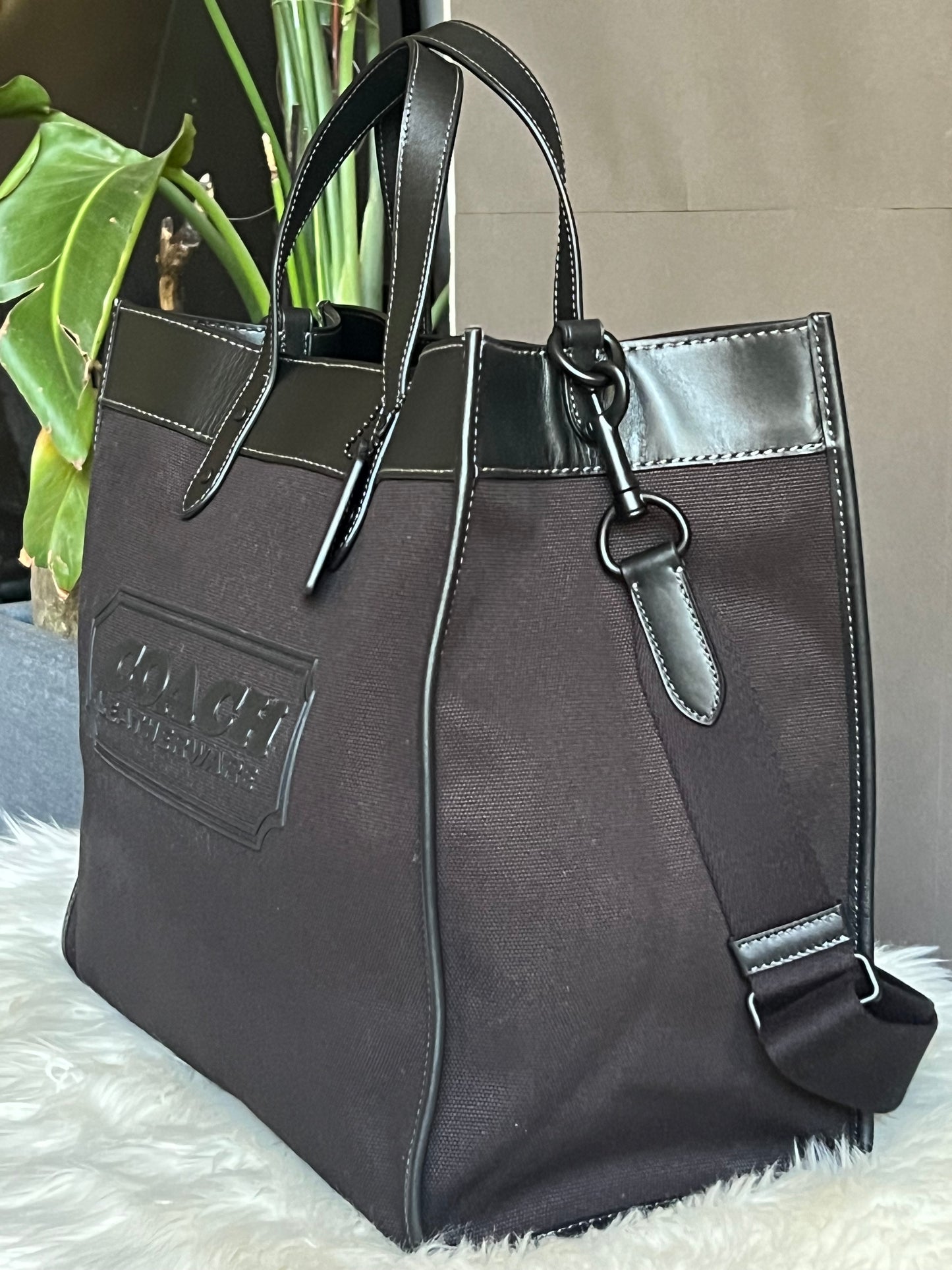 Coach Field Tote 40 with Coach Badge