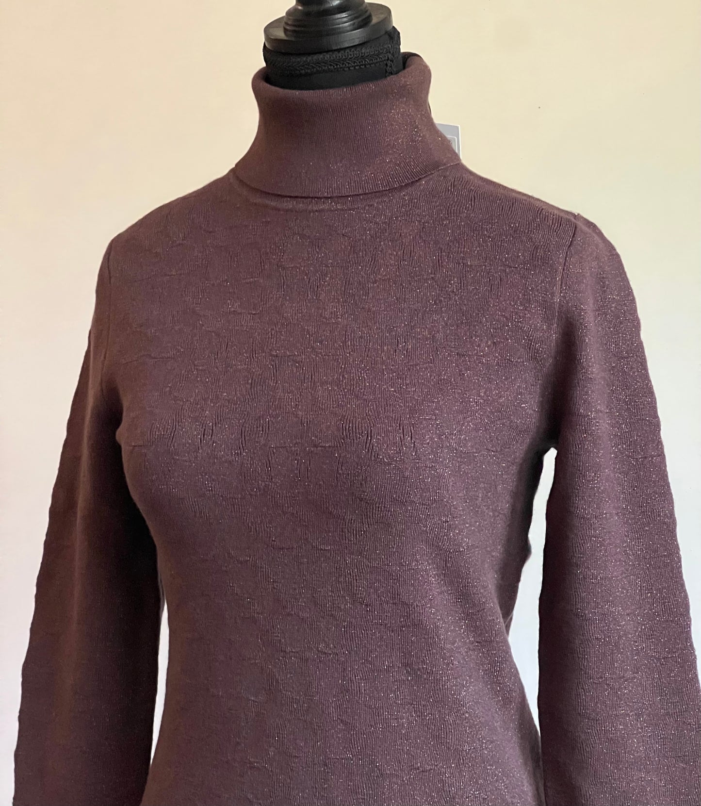 Coach Lurex Signature Turtleneck Sweater