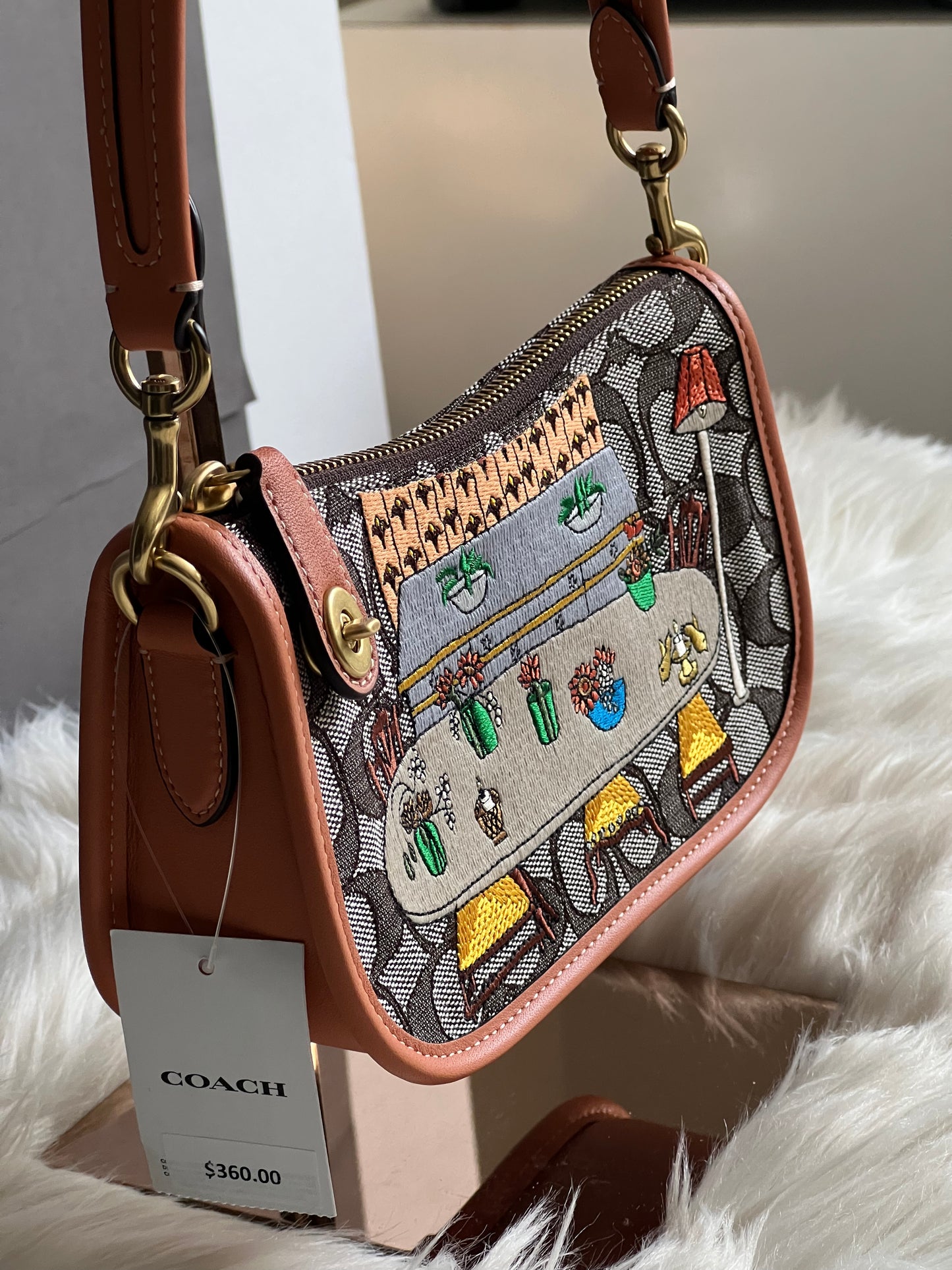 Coach X Observed By Us Swinger 20 in Signature Jacquard