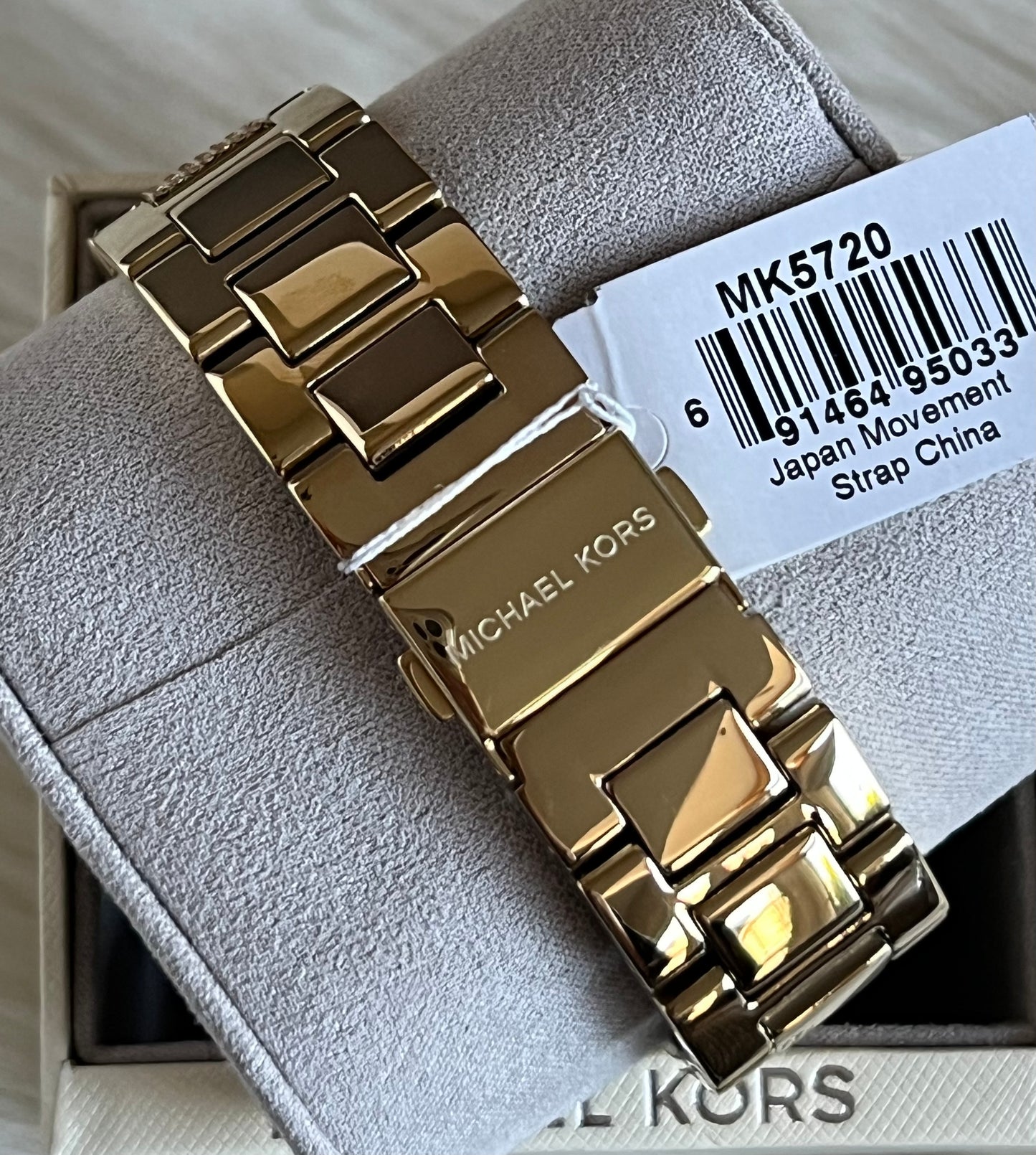 Michael Kors Women’s Oversized Camille Pavé Gold-Tone Watch