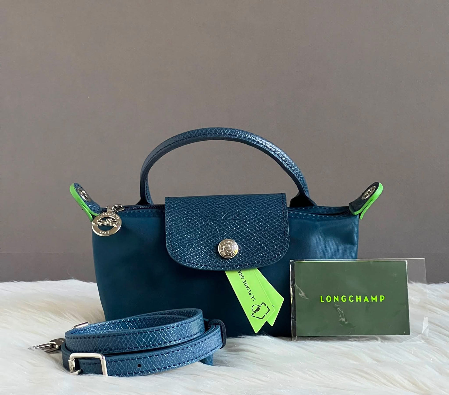 Longchamp XS Le Pliage Original Pouch with Strap