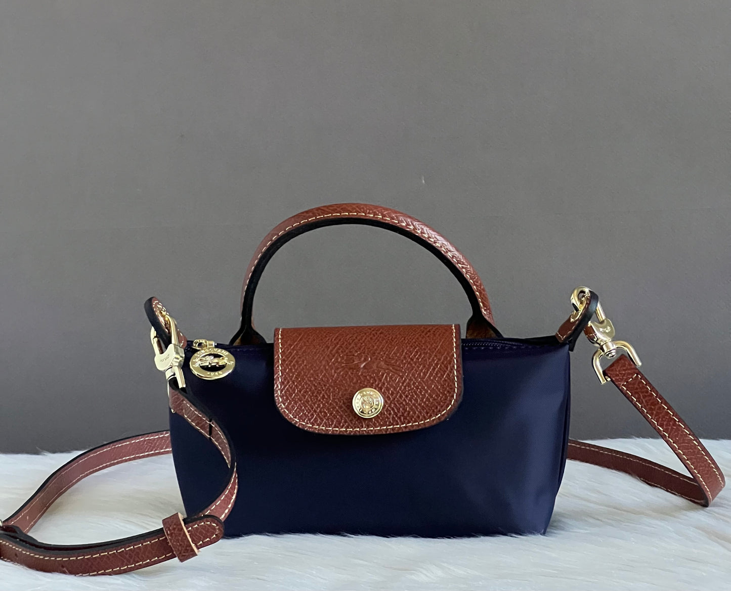 Longchamp XS Le Pliage Original Pouch with Strap
