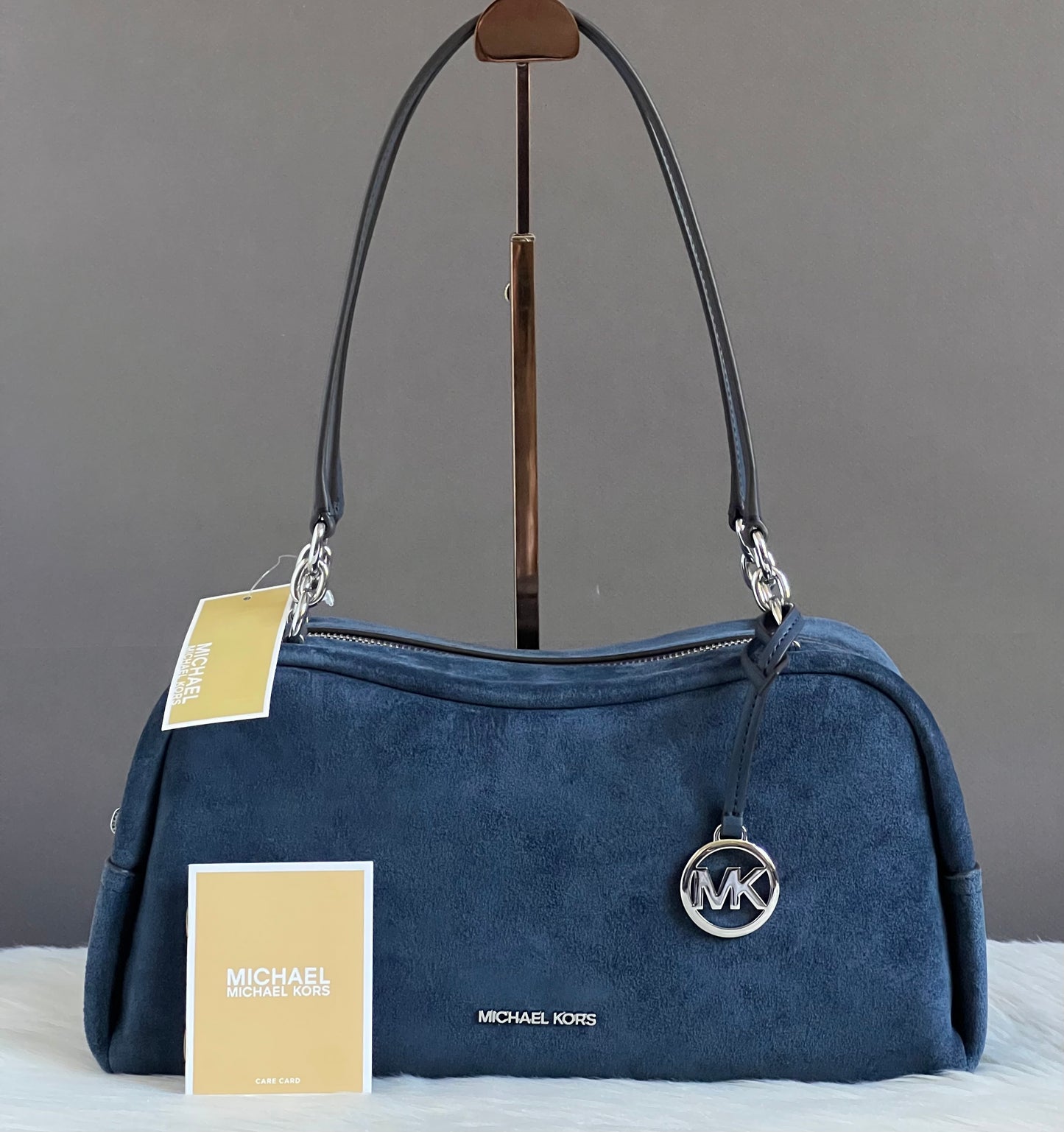 Michael Kors Cecily Medium Suede Shoulder Bag