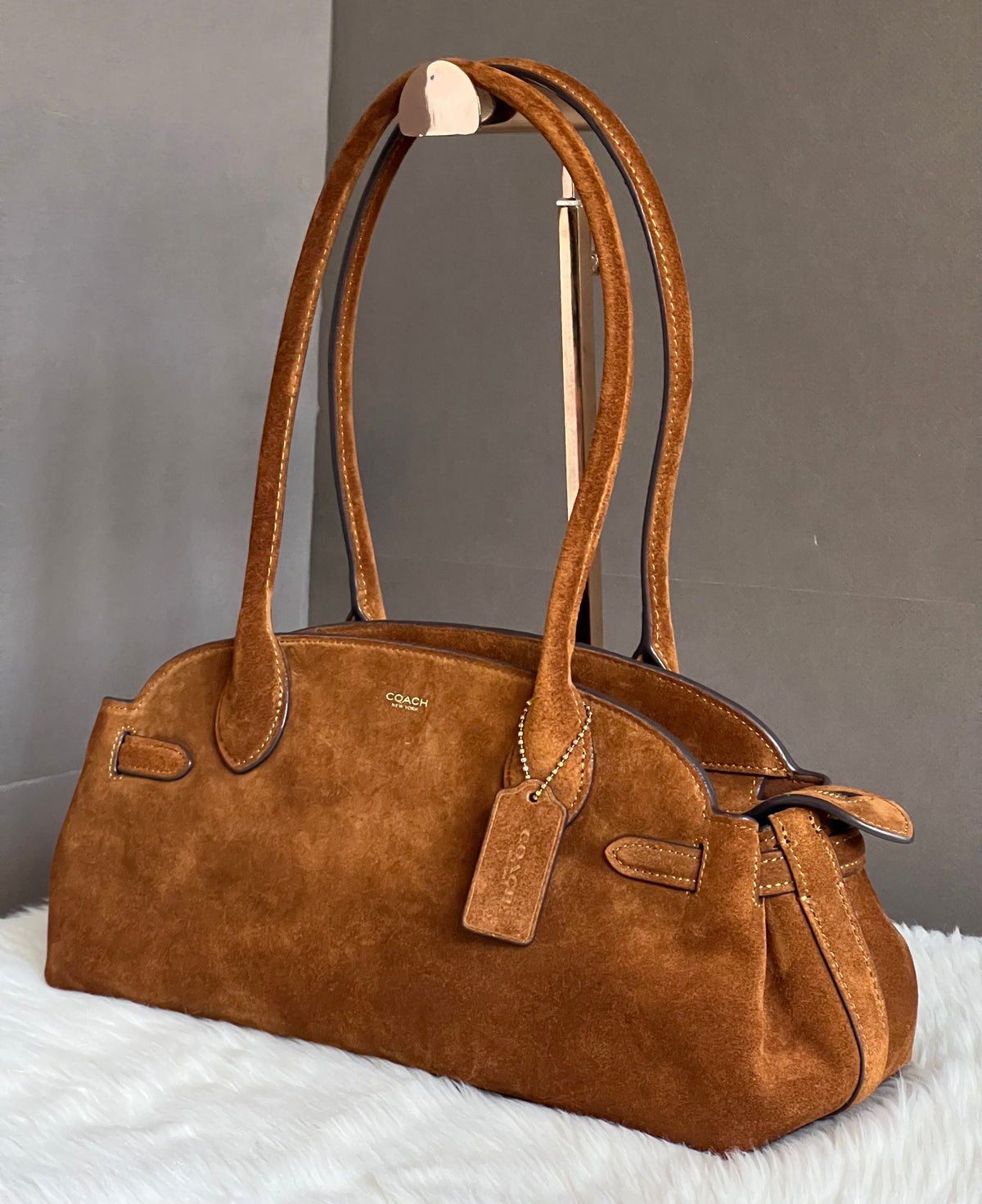 Coach Empire Carryall Bag 34 In Suede