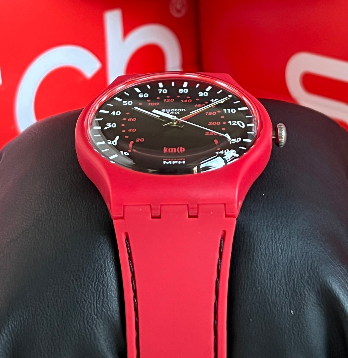 Swatch Red Brake Watch