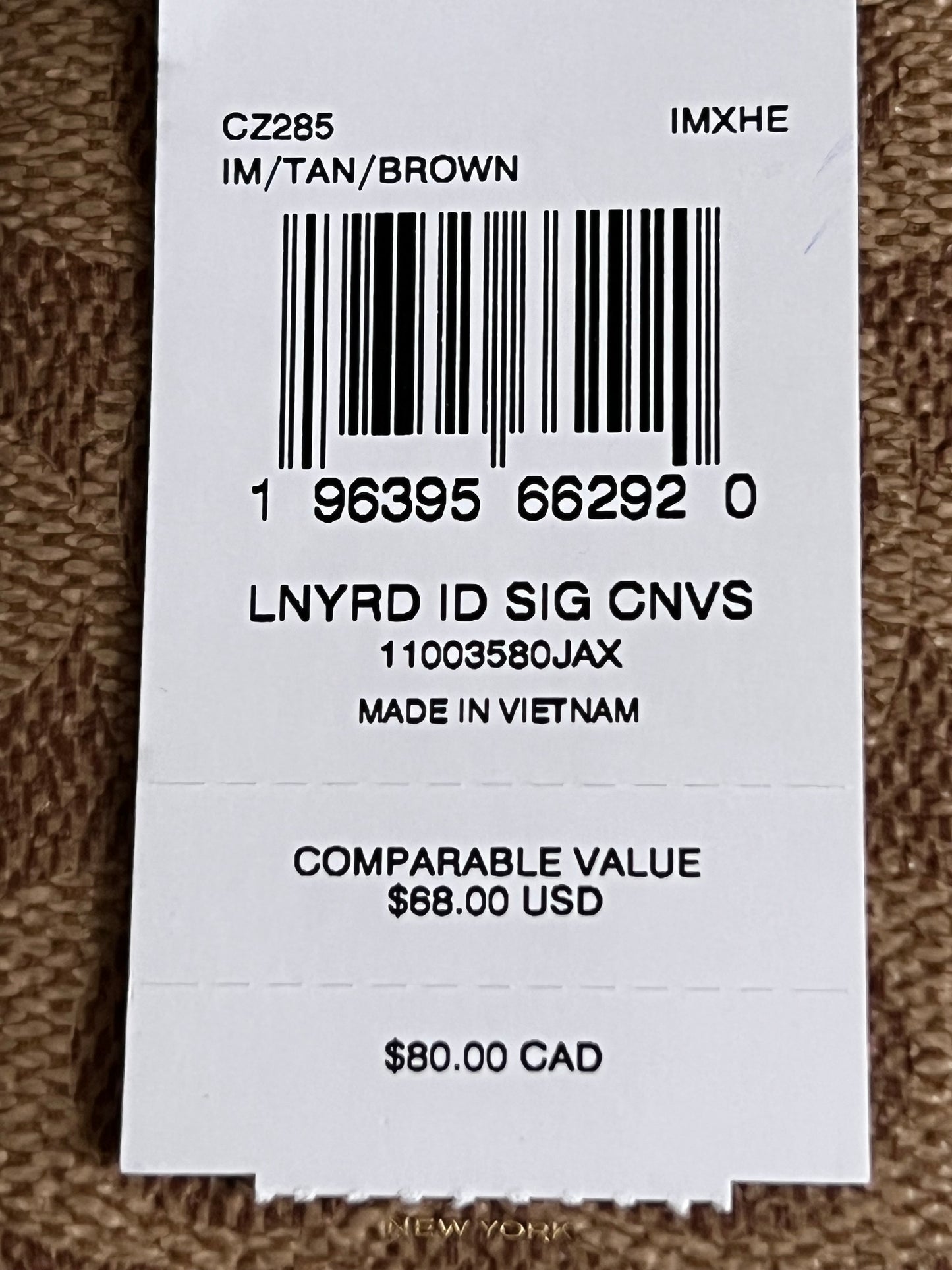 Coach ID Lanyard in Signature Canvas