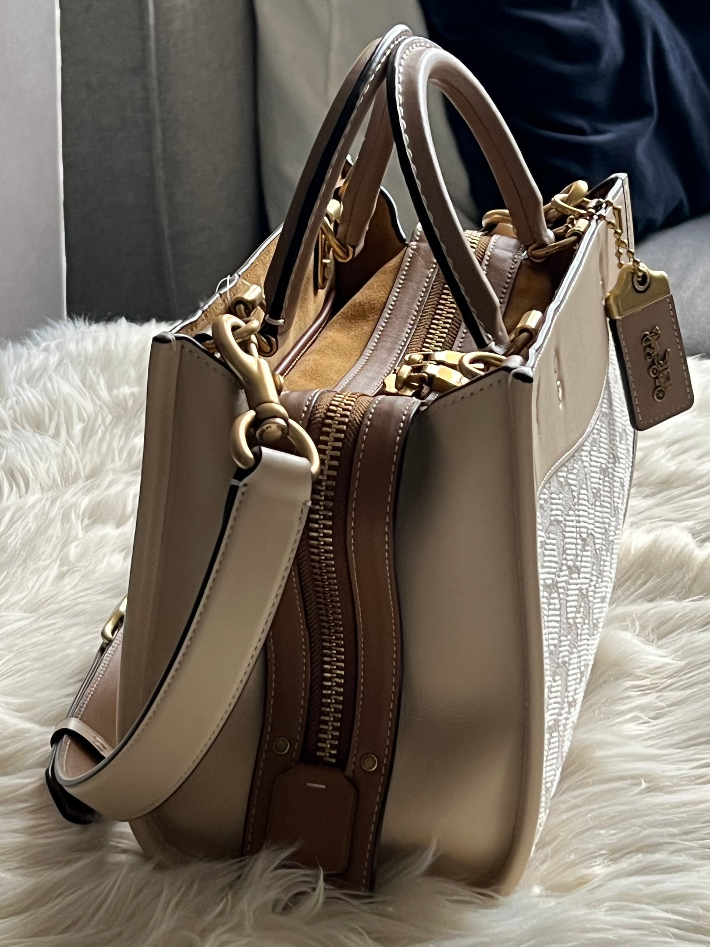 Coach Rogue 25 In Signature Textile Jacquard